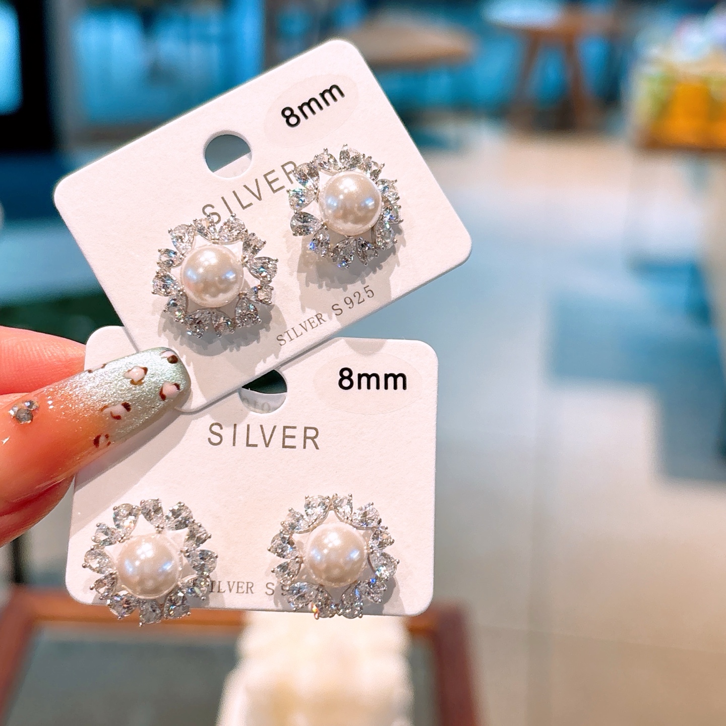 High Polish Silver Earrings French Teacher's Day Silver