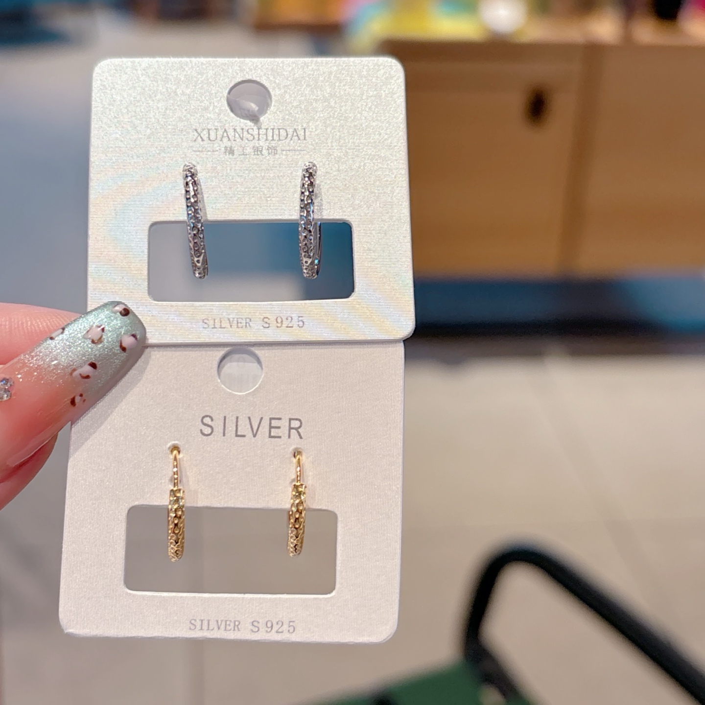 High Polish Silver Ear Cuffs Fashion Mother's Birthday Gold