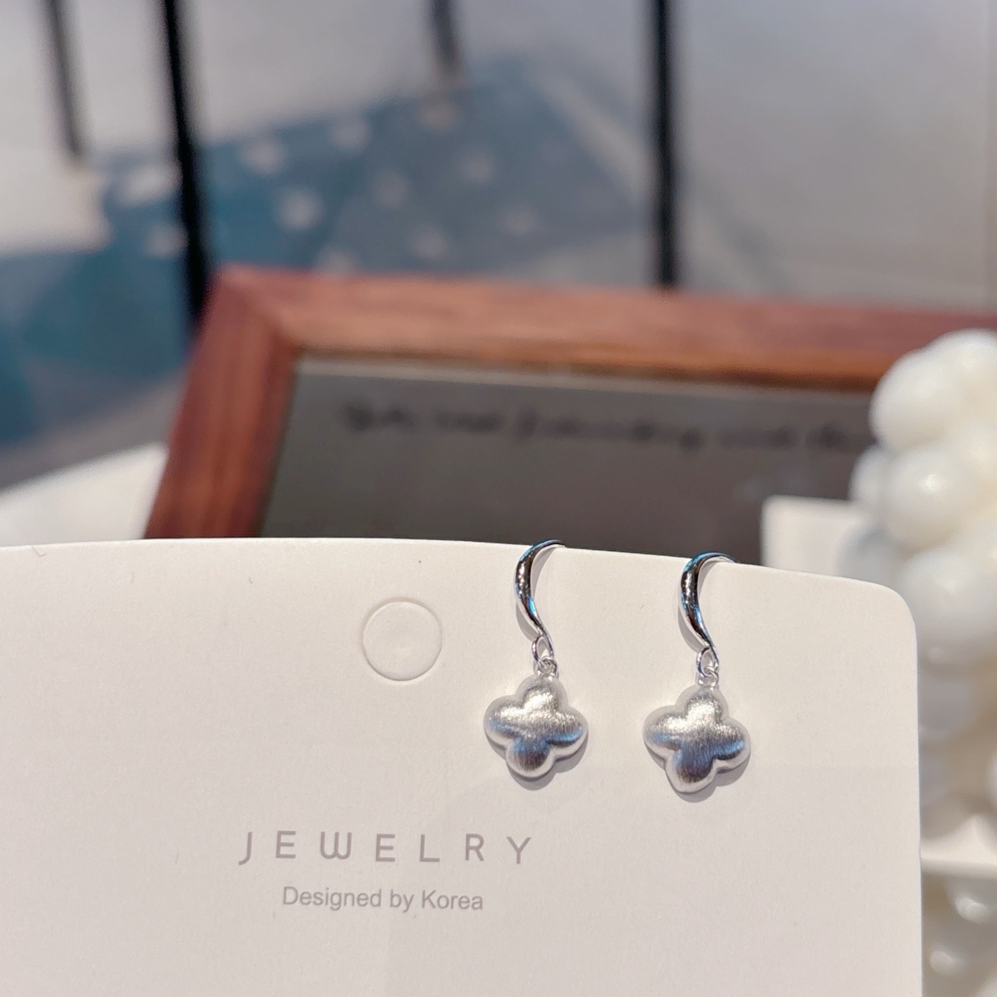 Low Allergy Silver Drop & Thread Earrings Gentle Engagement Gold