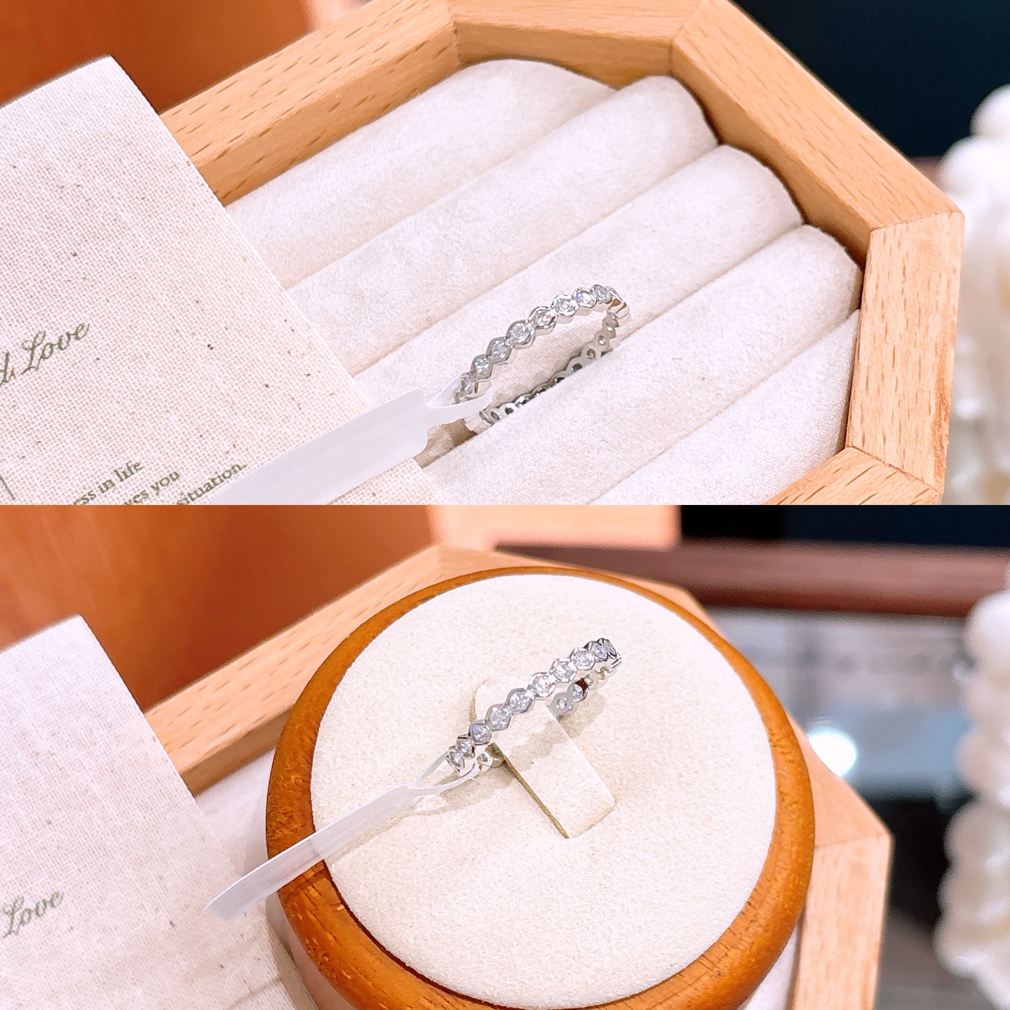 Low Allergy Silver Ring Pure Mother's Day Gold