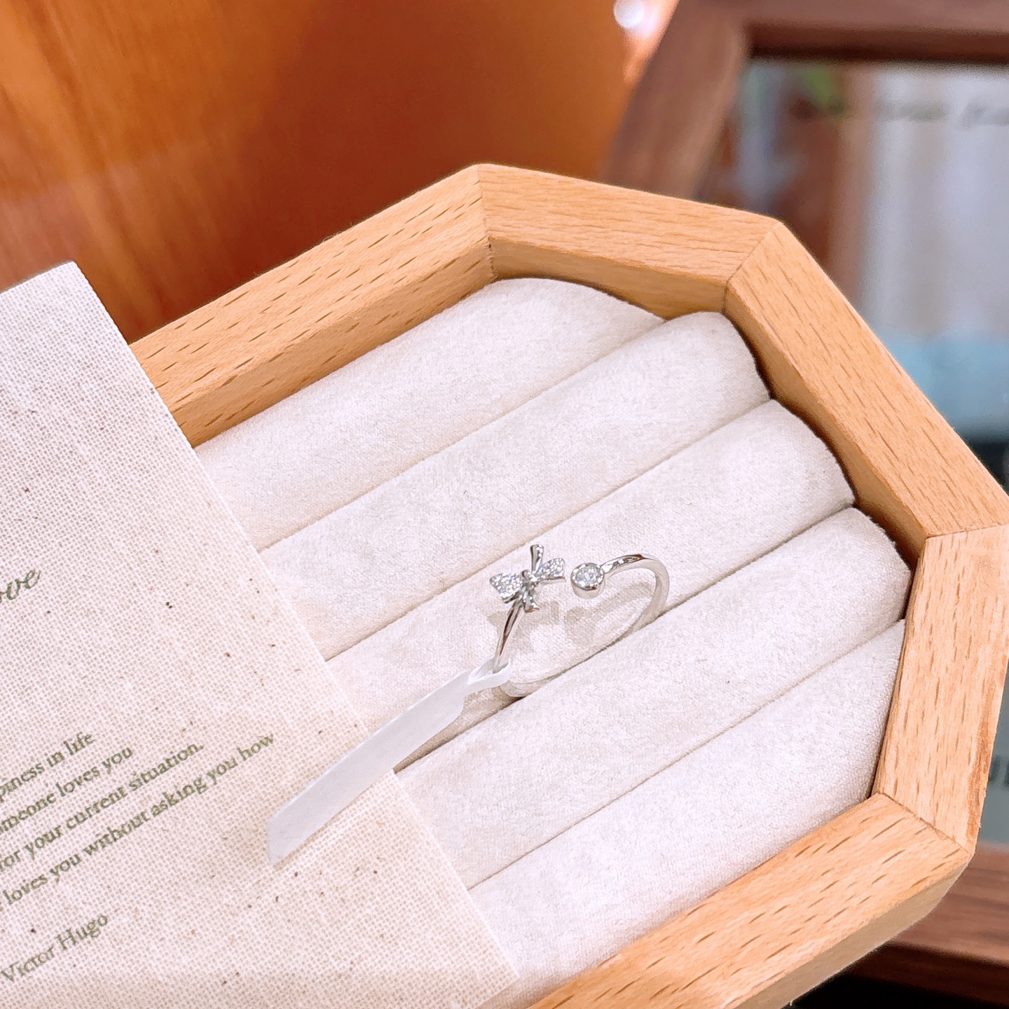 Nickel Free Silver Ring Romantic Anniversary Gold