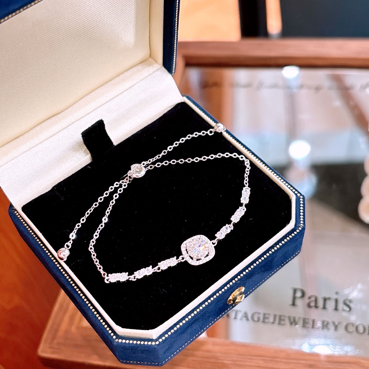 925 Silver Moissanite Bracelet Girly Anniversary Silver