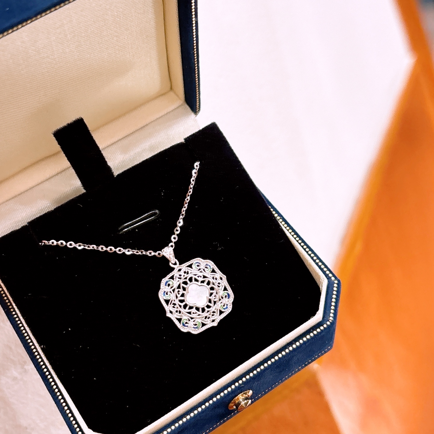 Nickel Free Silver Necklace Romantic Workplace Silver