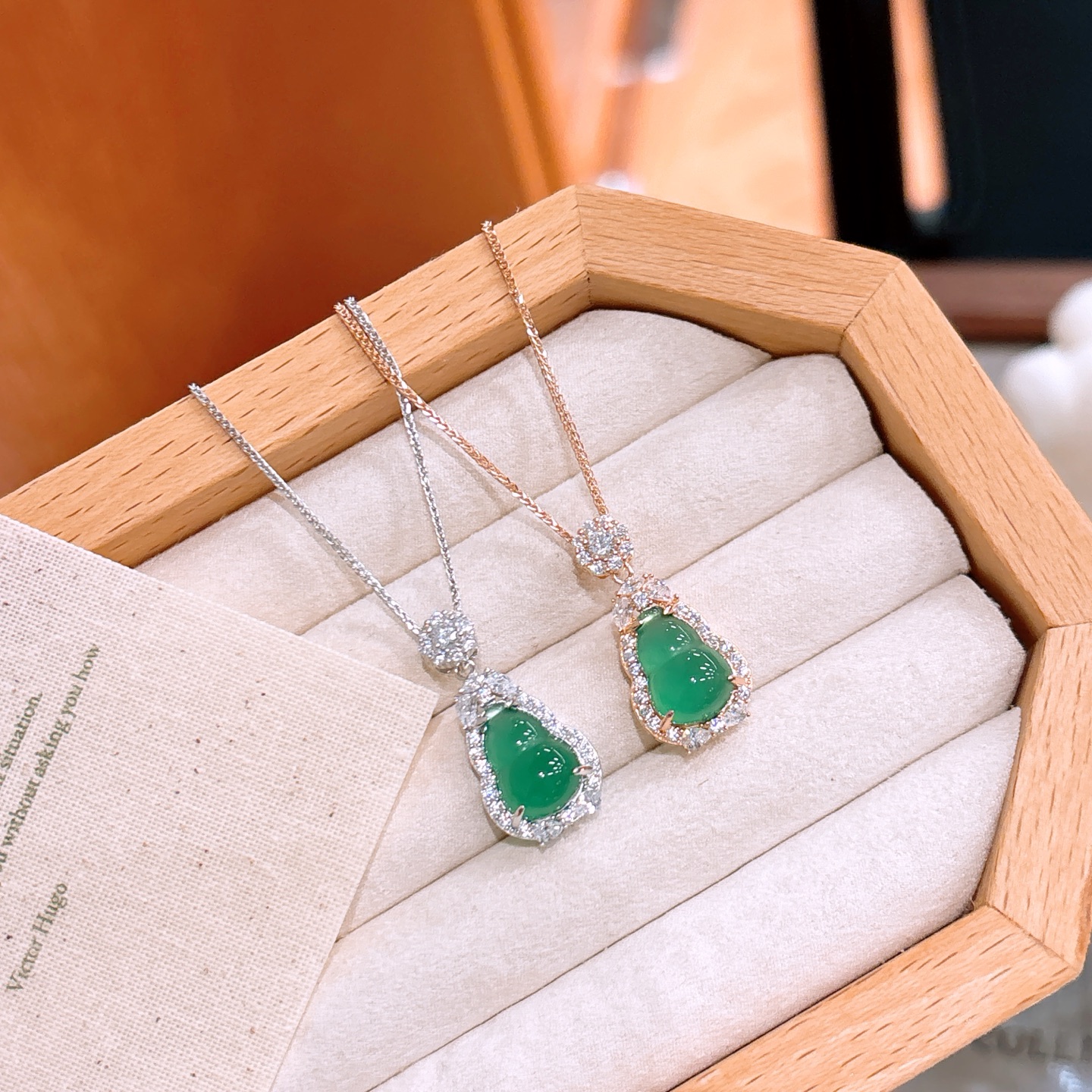 Massivsilber Kette Instagram-Stil Geschenk für beste Freundin Gold