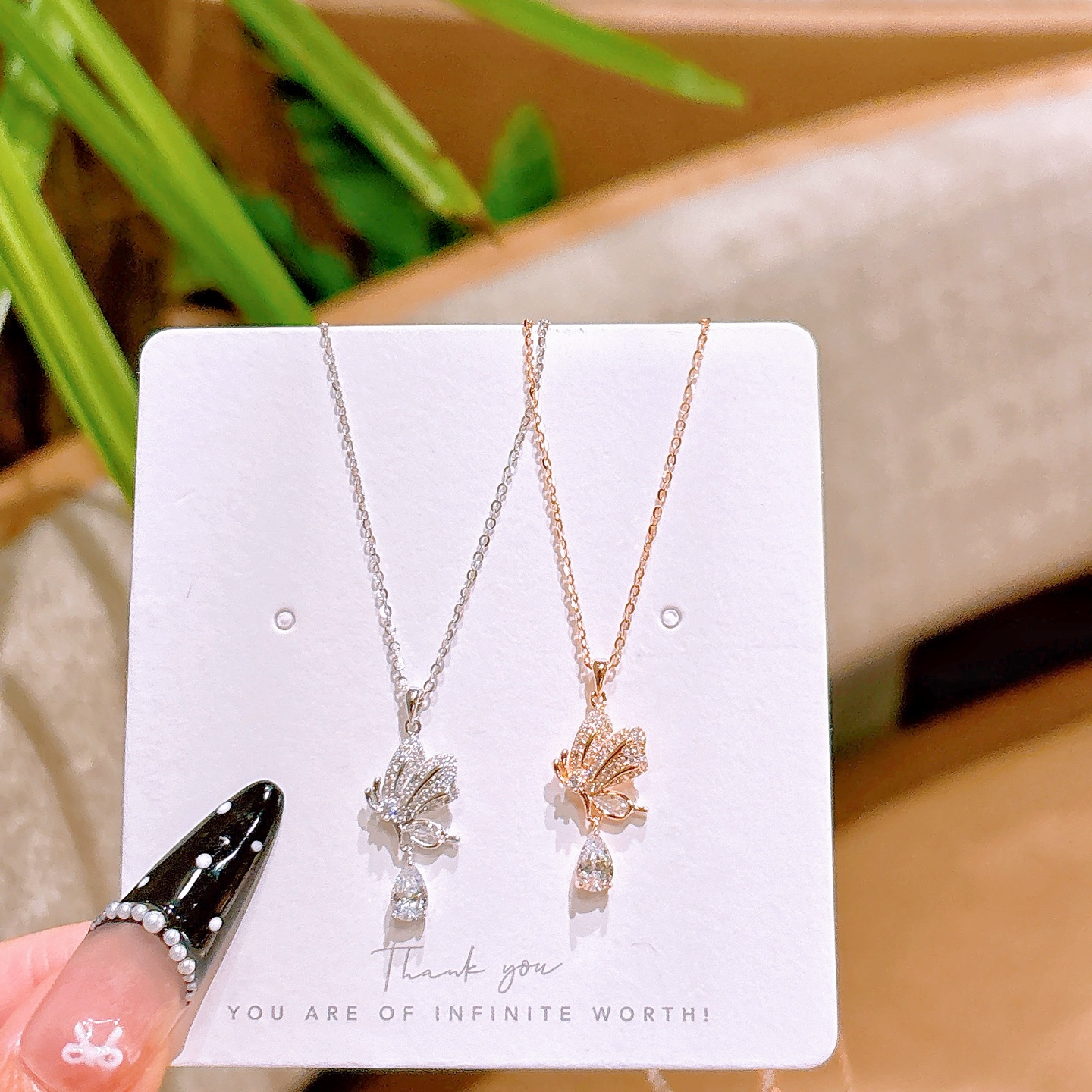 Fine Silver Necklace Korean Style Gift for Her Gold