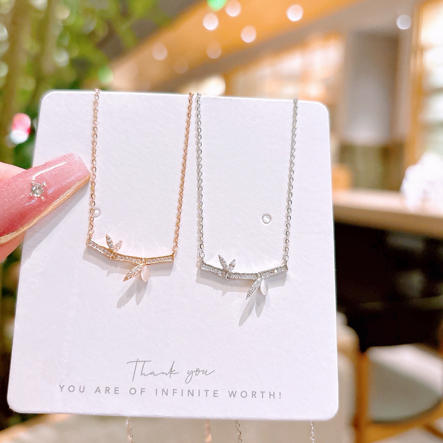 Nickelfreies Silber Kette Ätherisch Hochzeit Silber