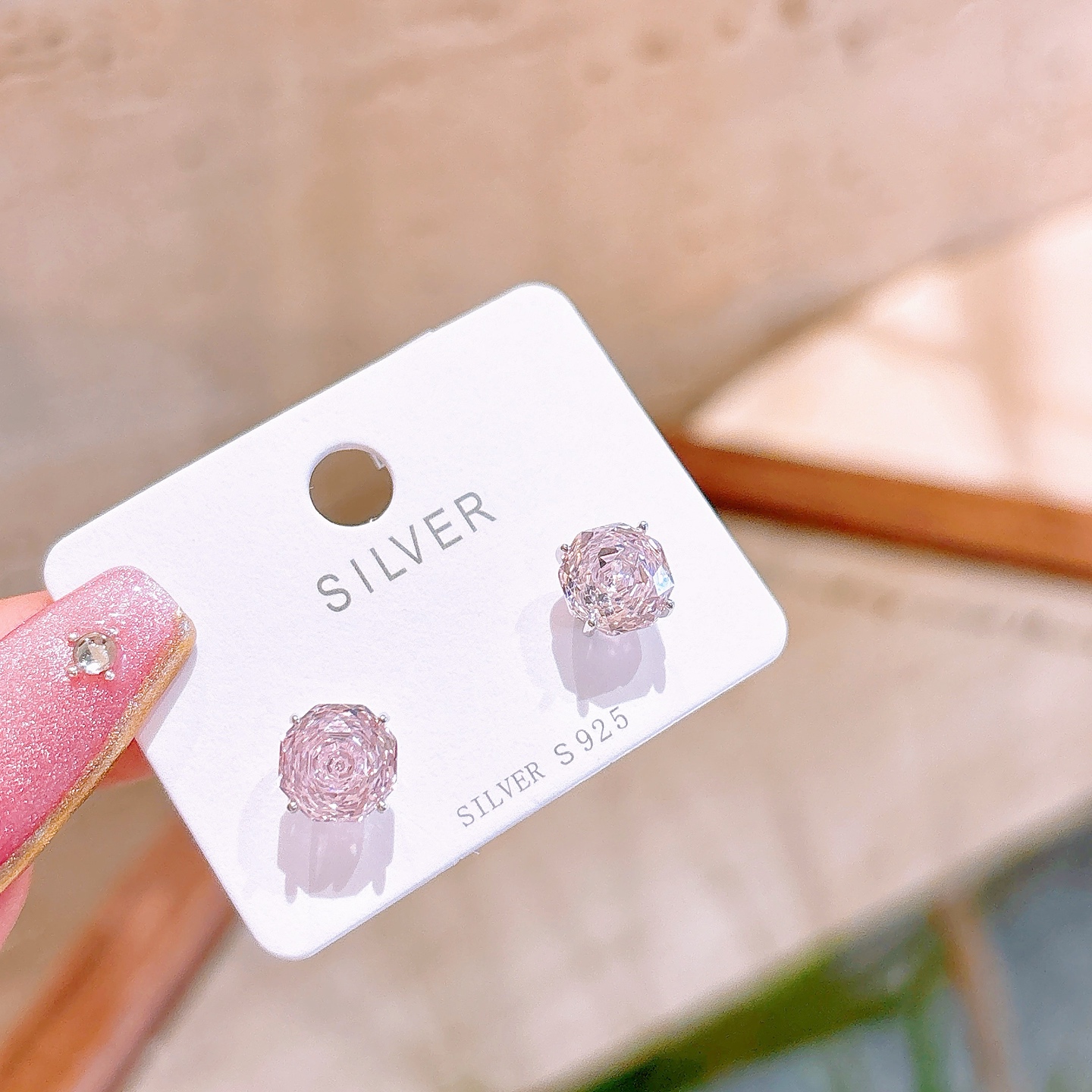 High Polish Silver Earrings Korean Style Anniversary Gold