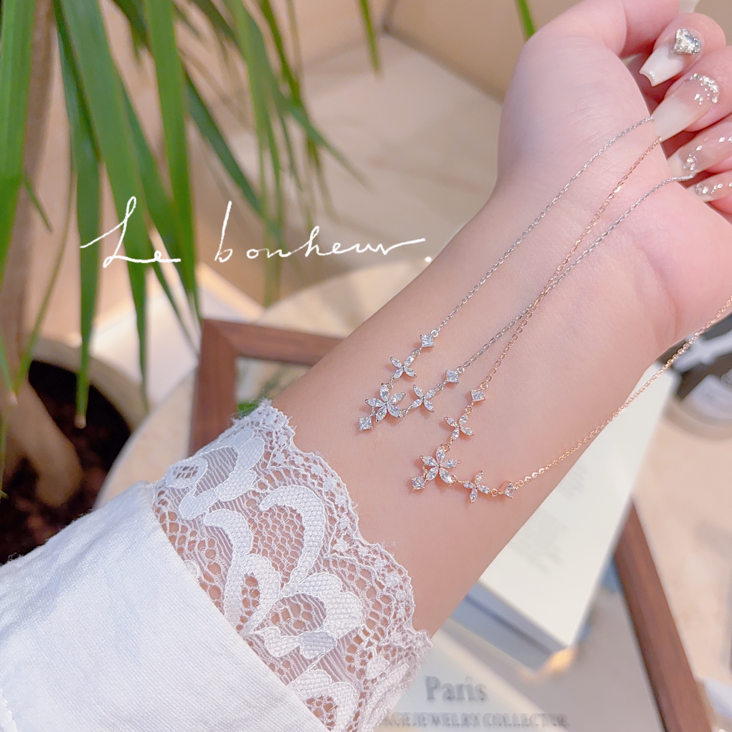 Low Allergy Silver Necklace Vintage Gift for Her Silver