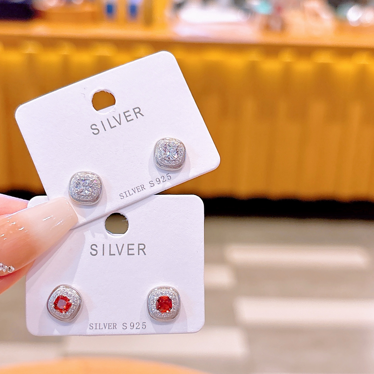 925 Silver Earrings Lively Engagement Silver