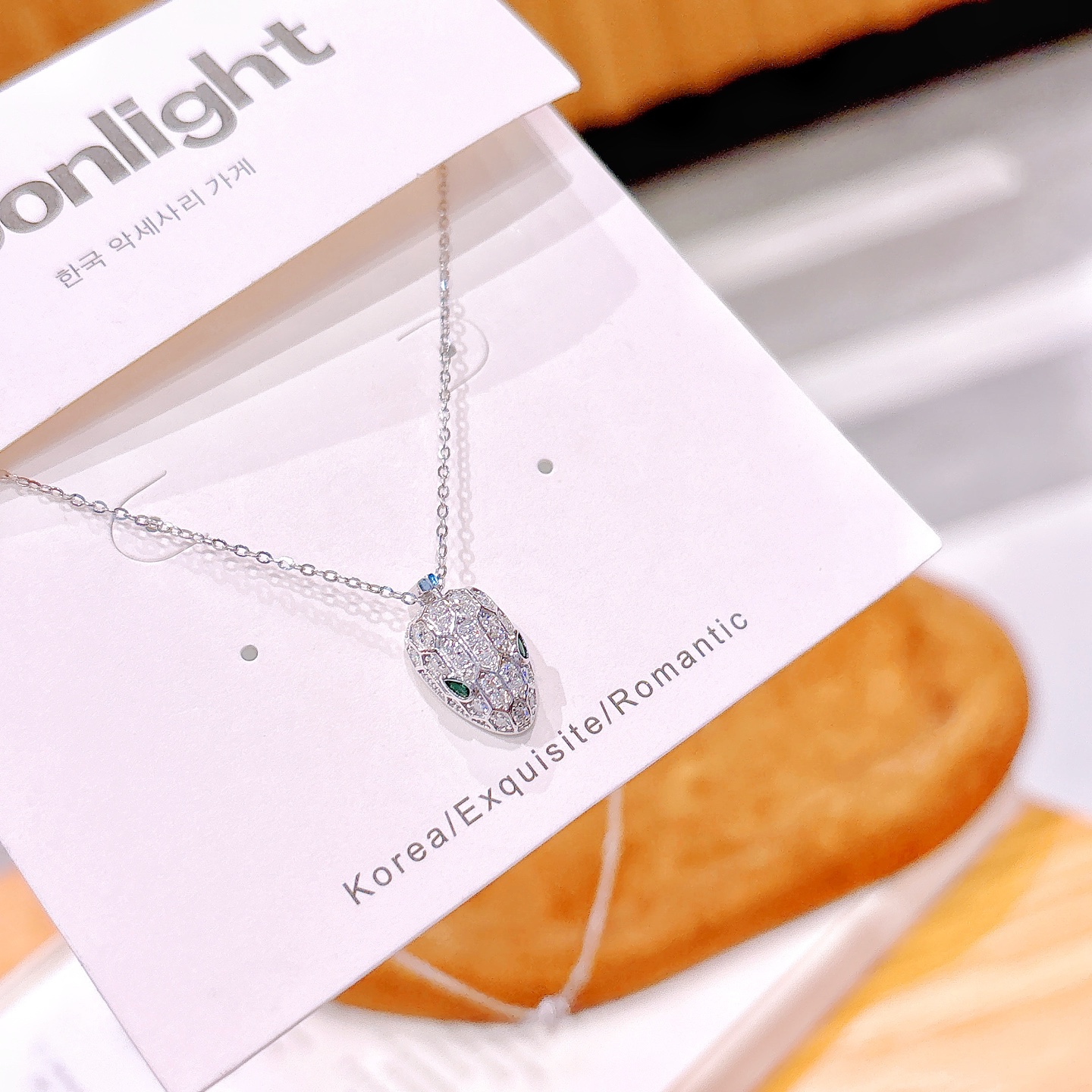 Massivsilber Moissanit Kette Schick Jahresfeier Silber