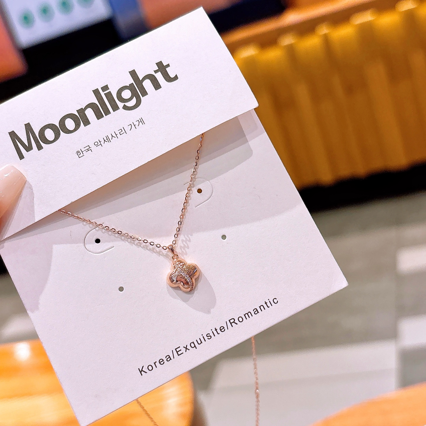 清純S925スターリングシルバーネックレスゴールド 父の日