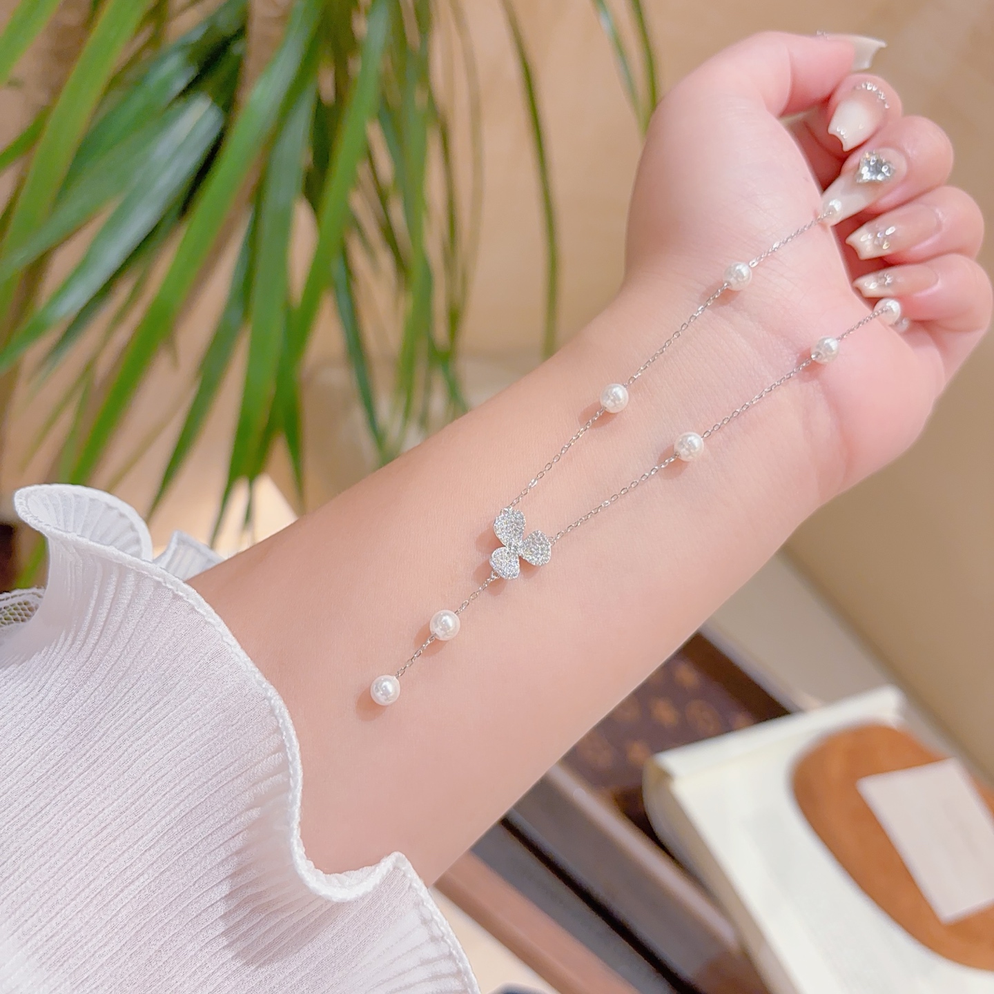 可愛いアレルギー対応シルバーネックレスシルバー 晩餐会