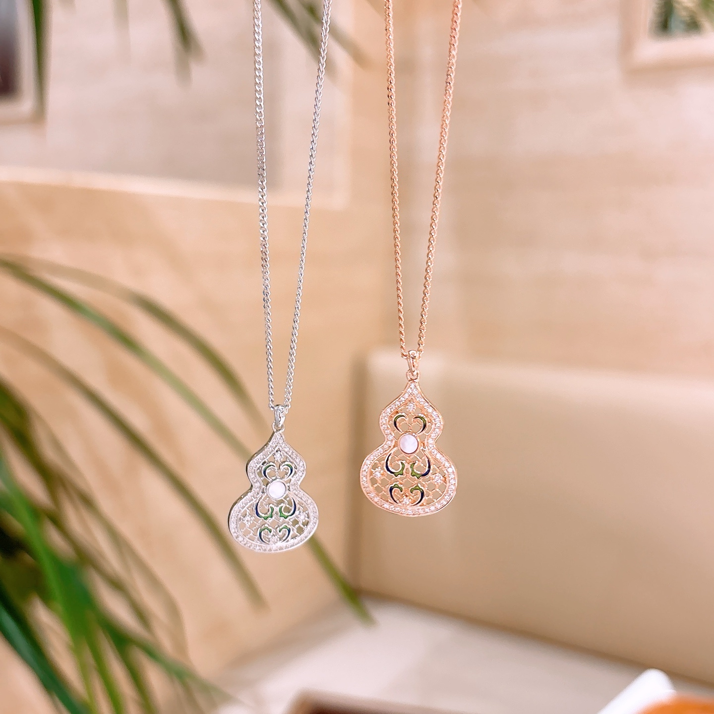 Fine Silver Necklace Fashion Annual Party Gold