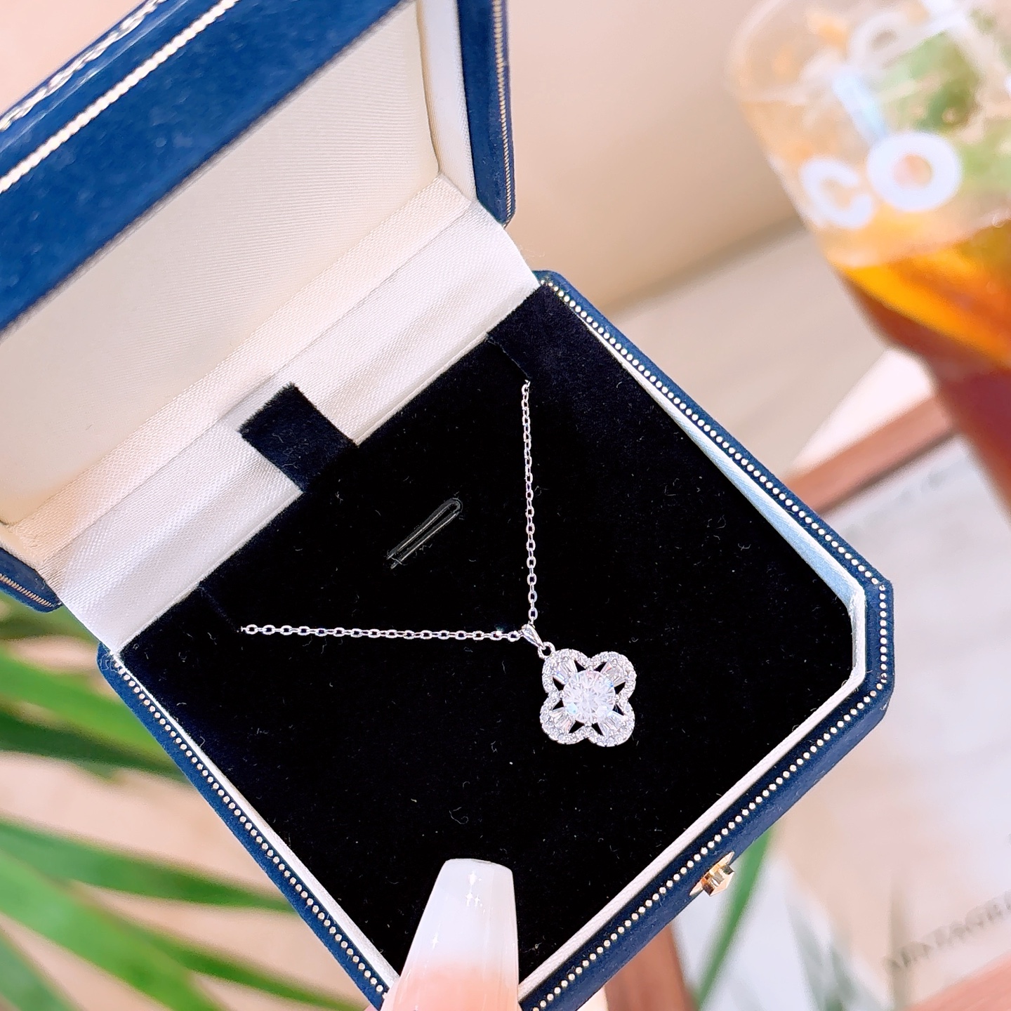 S925 Sterling Silver Necklace Pure Birthday Silver