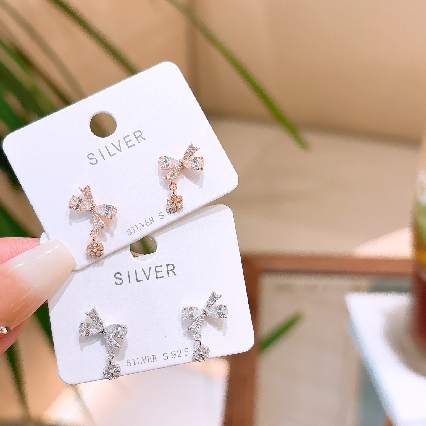 Hypoallergenic Silver Earrings Premium Party Gold
