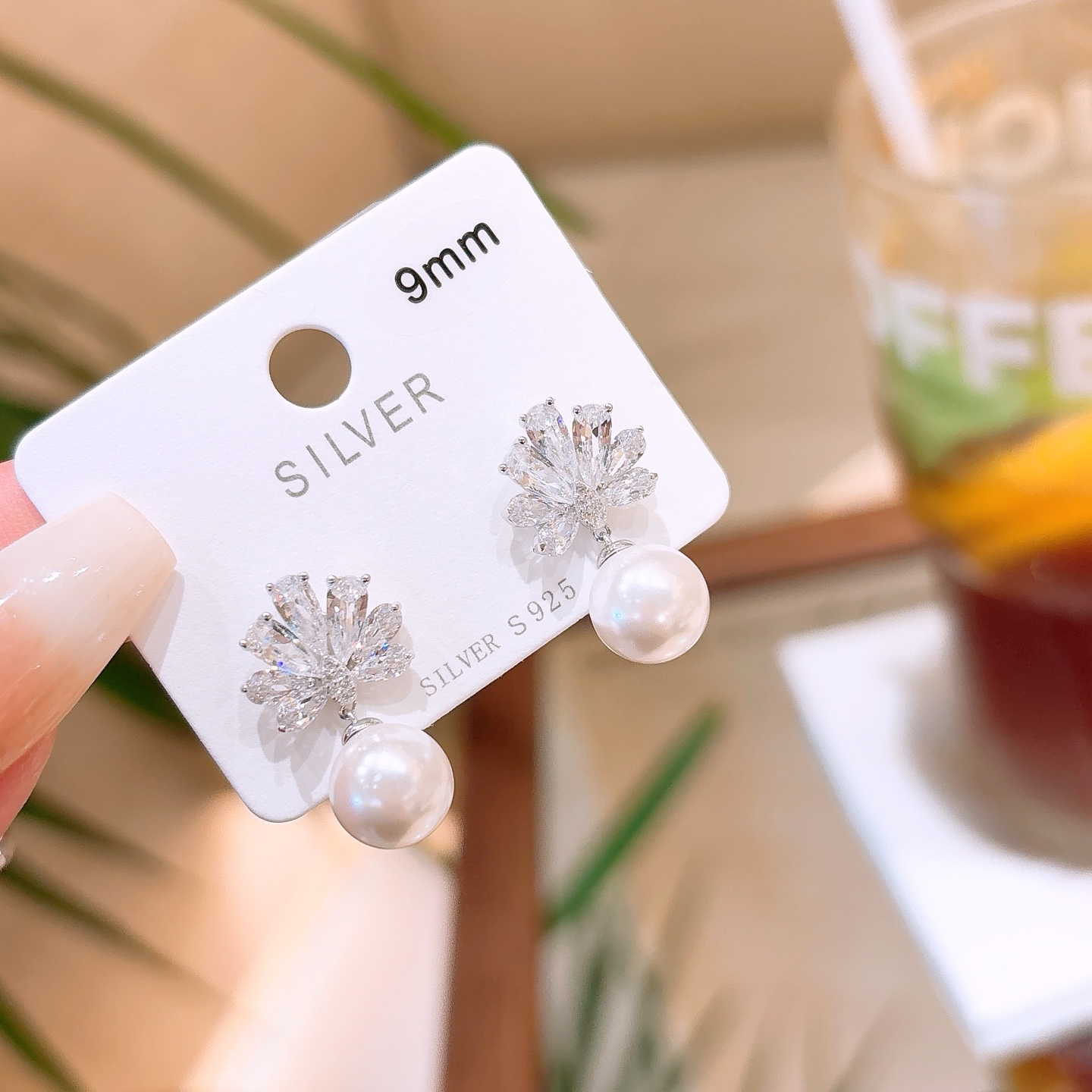 Hypoallergenic Silver Earrings Sweet New Year Gold