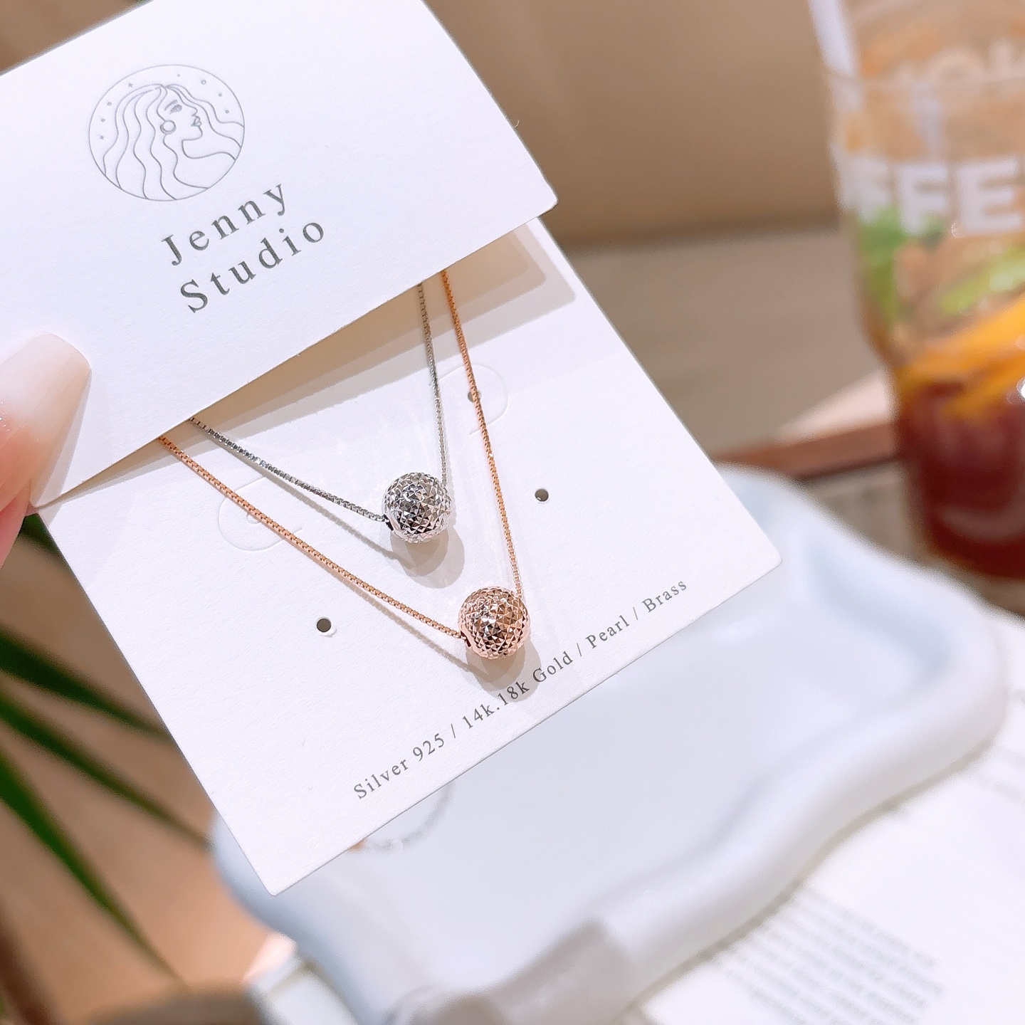 Fine Silver Necklace Ins Style Travel Gold