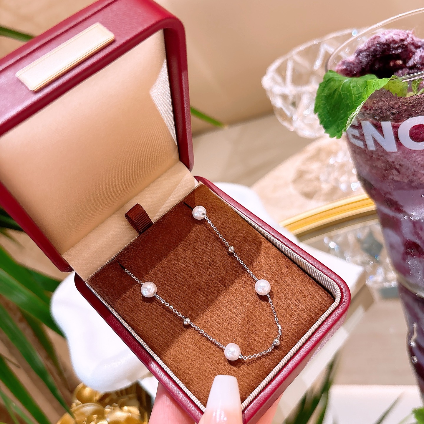 S925 Sterling Silver Necklace Fresh Wedding Registration Silver