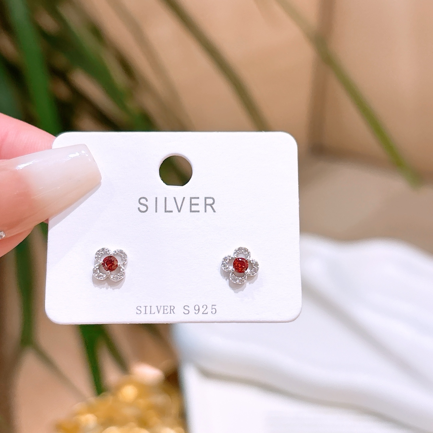 Hypoallergenic Silver Earrings Romantic Engagement Gold