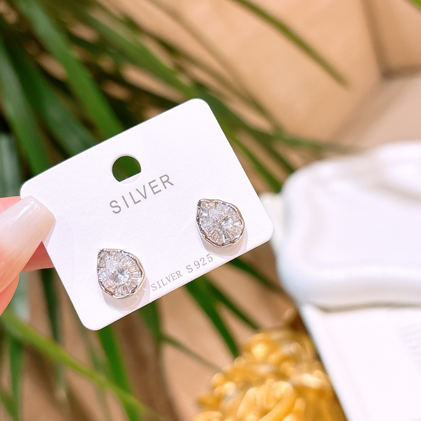 Fine Silver Earrings Girly Housewarming Gold