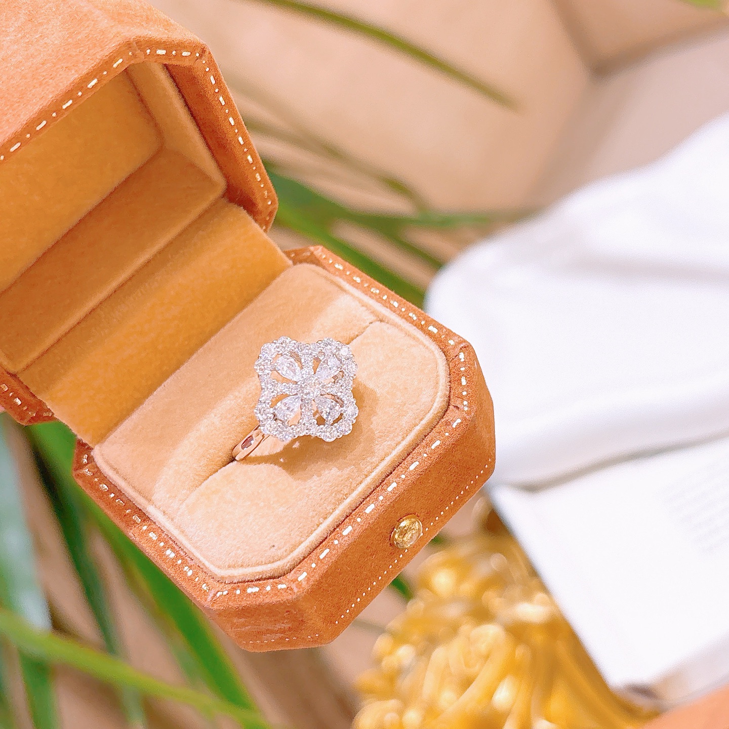 S925 Sterling Silver Moissanite Ring Playful Travel Silver