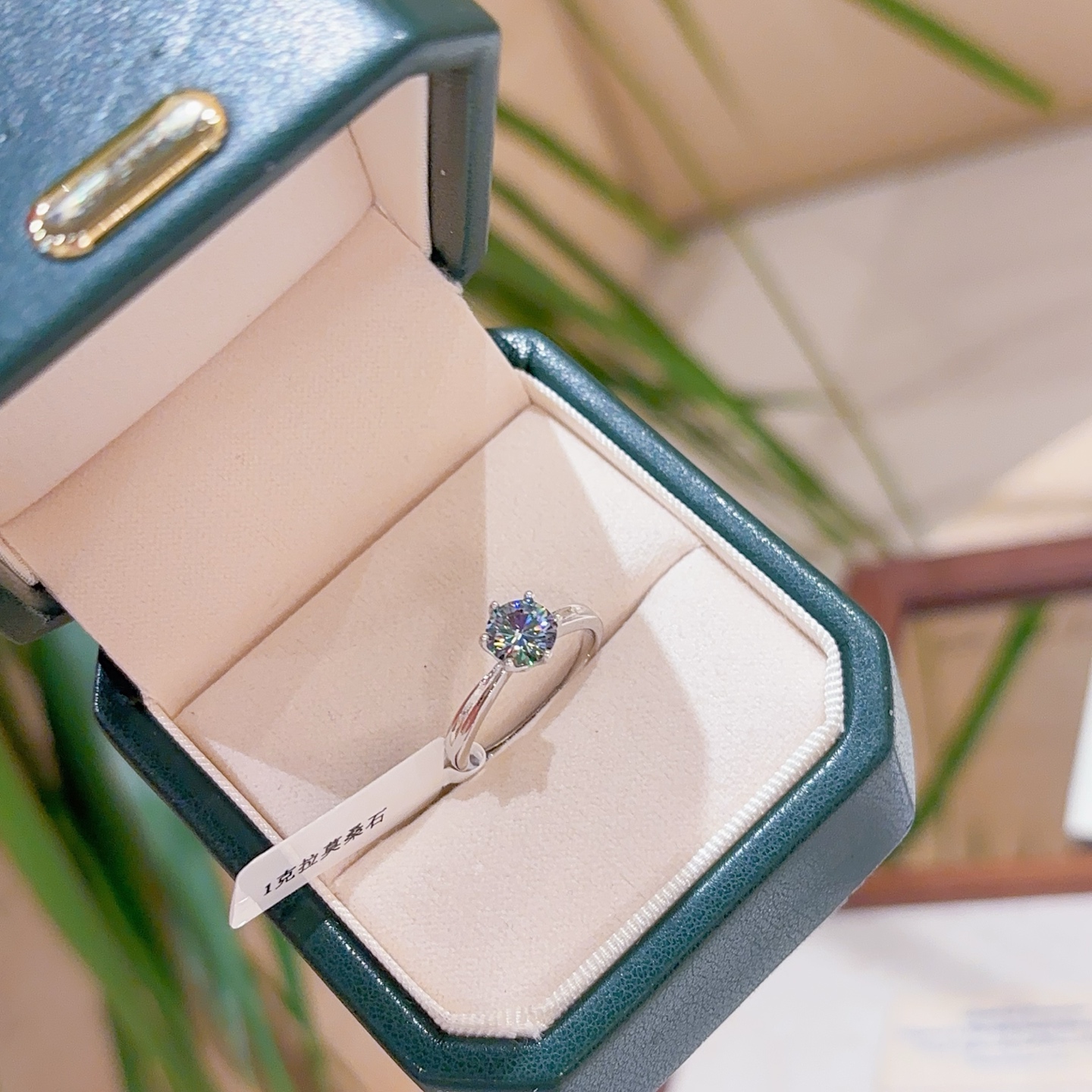 Low Allergy Silver Moissanite Ring Girly Party Silver