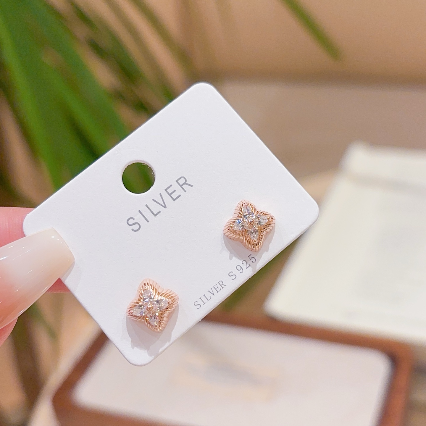 925 Silver Earrings Dainty Valentine's Day Silver