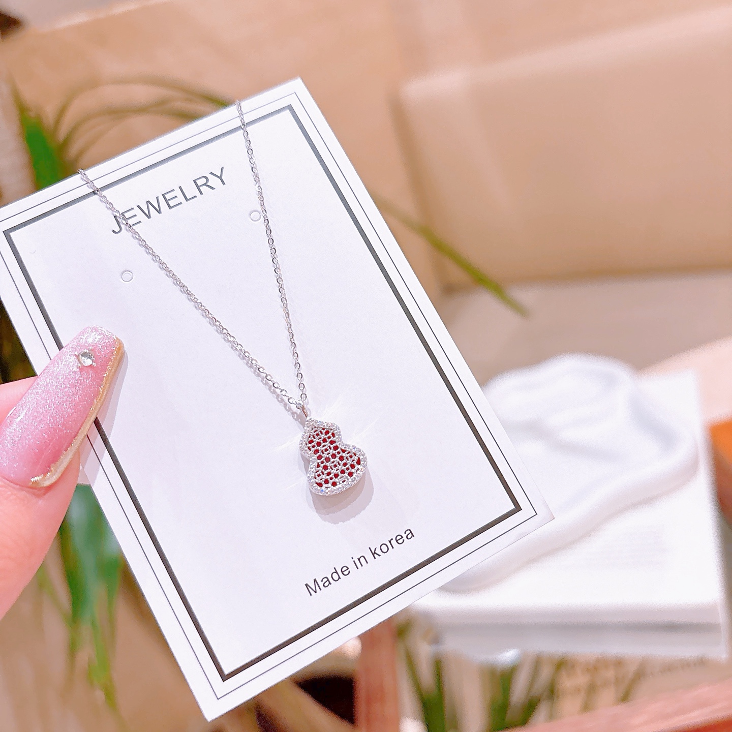 Fine Silver Moissanite Necklace Lively Wedding Favor Gold