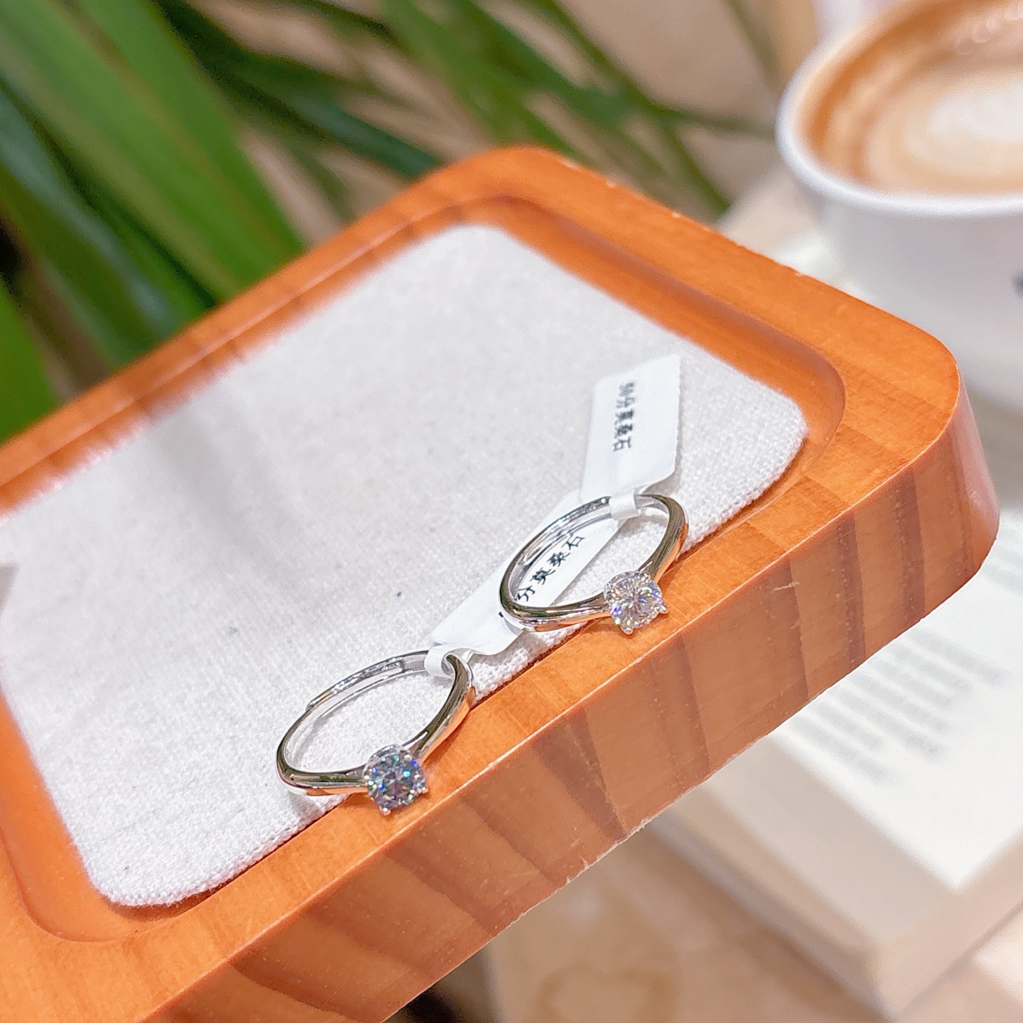 Fine Silver Moissanite Ring Minimalist Travel Gold