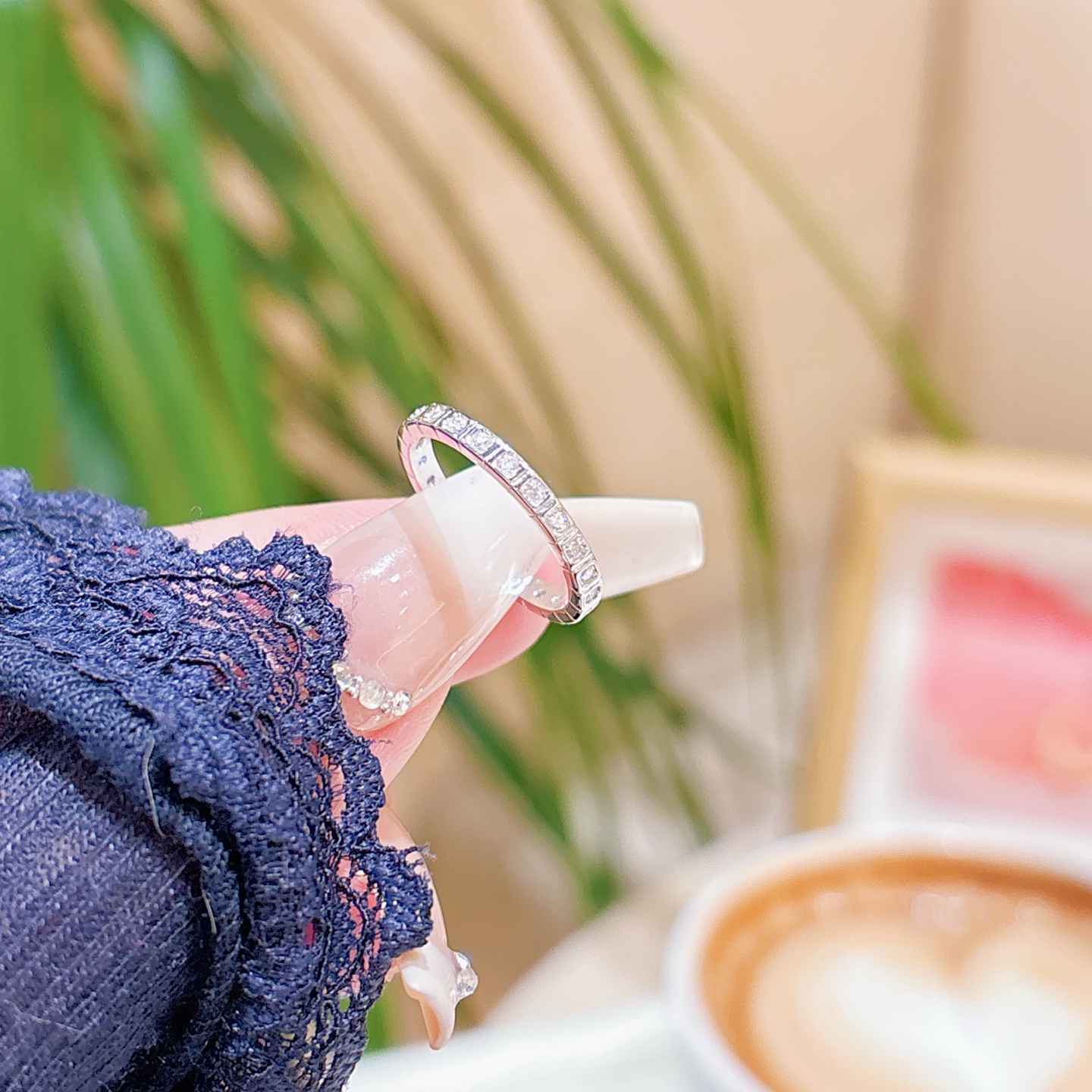 Low Allergy Silver Ring Artistic Bestie Gift Gold