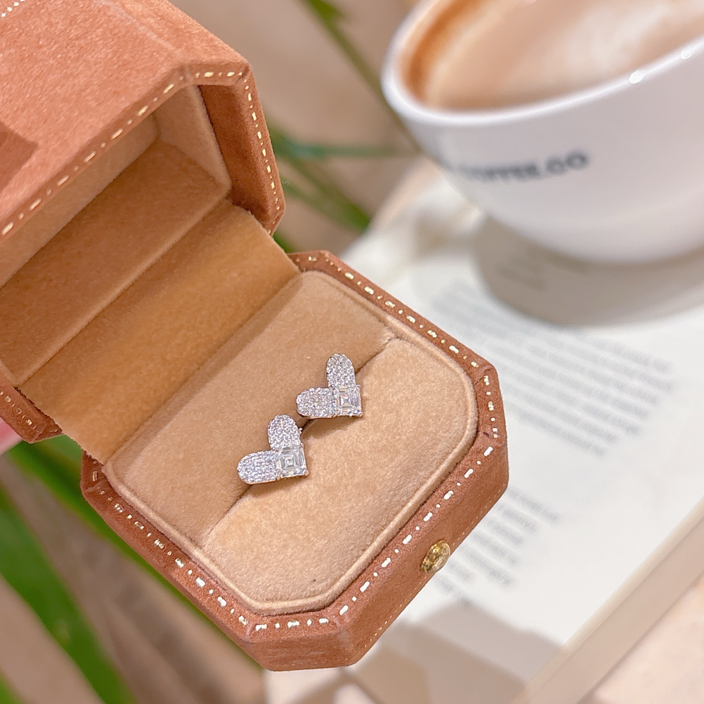 Nickel Free Silver Moissanite Studs Ethereal Father's Day Gold