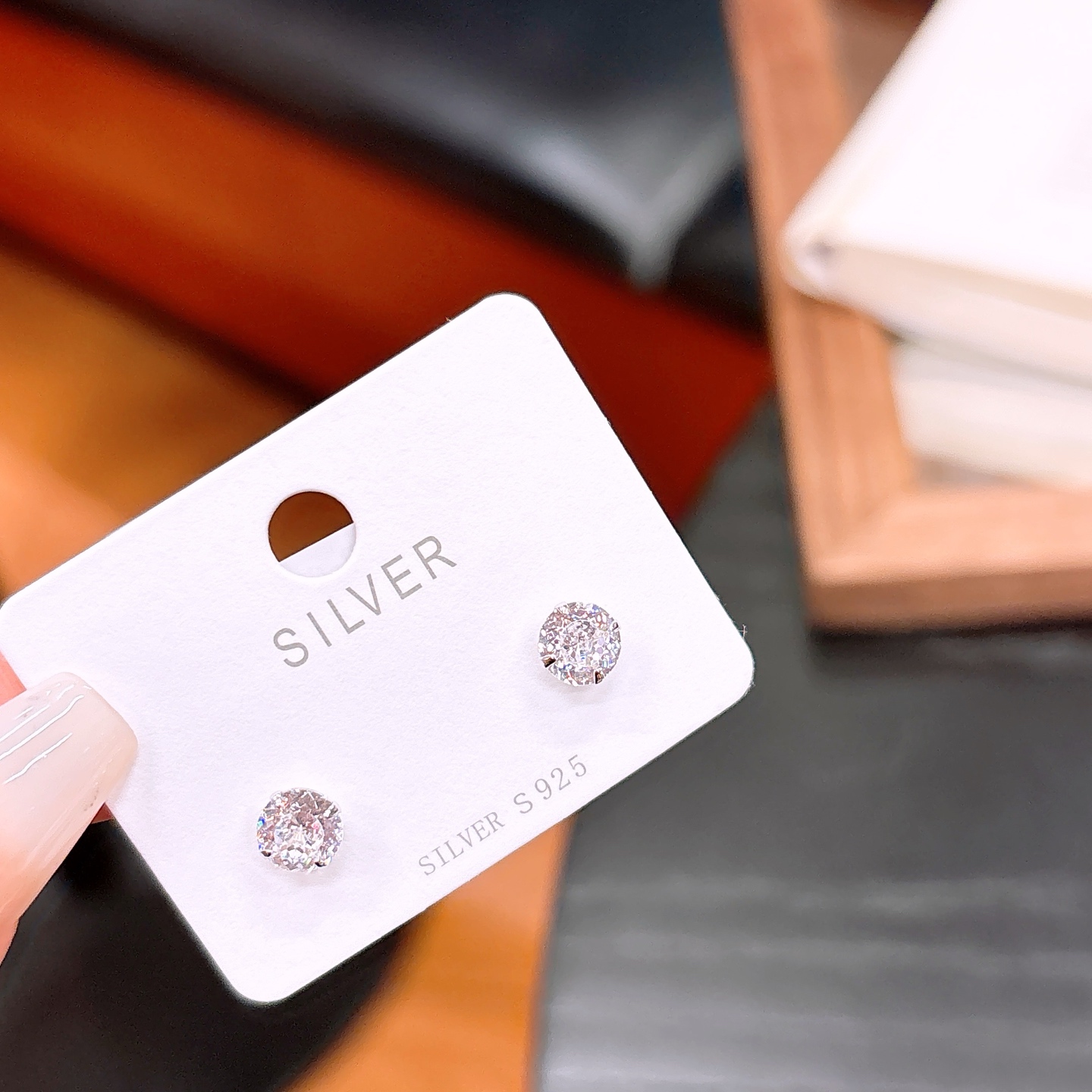 High Polish Silver Earrings Ins Style Annual Party Gold