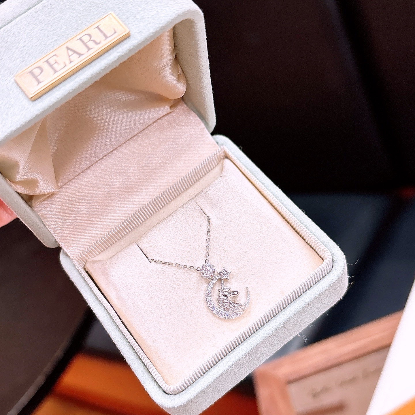 Hypoallergenic Silver Moissanite Necklace Ins Style Self-love Silver