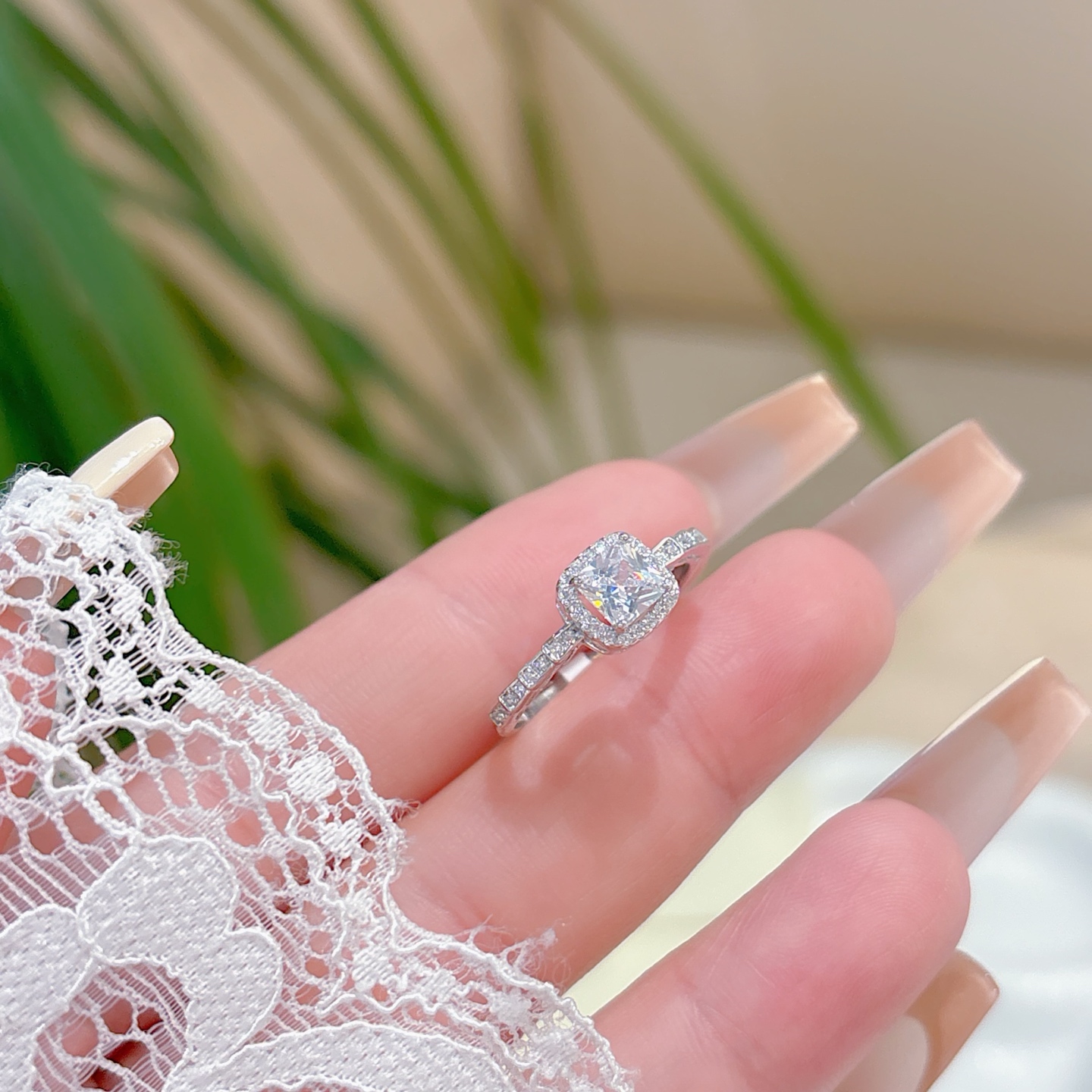 Fine Silver Ring Light Luxury Father's Day Gold