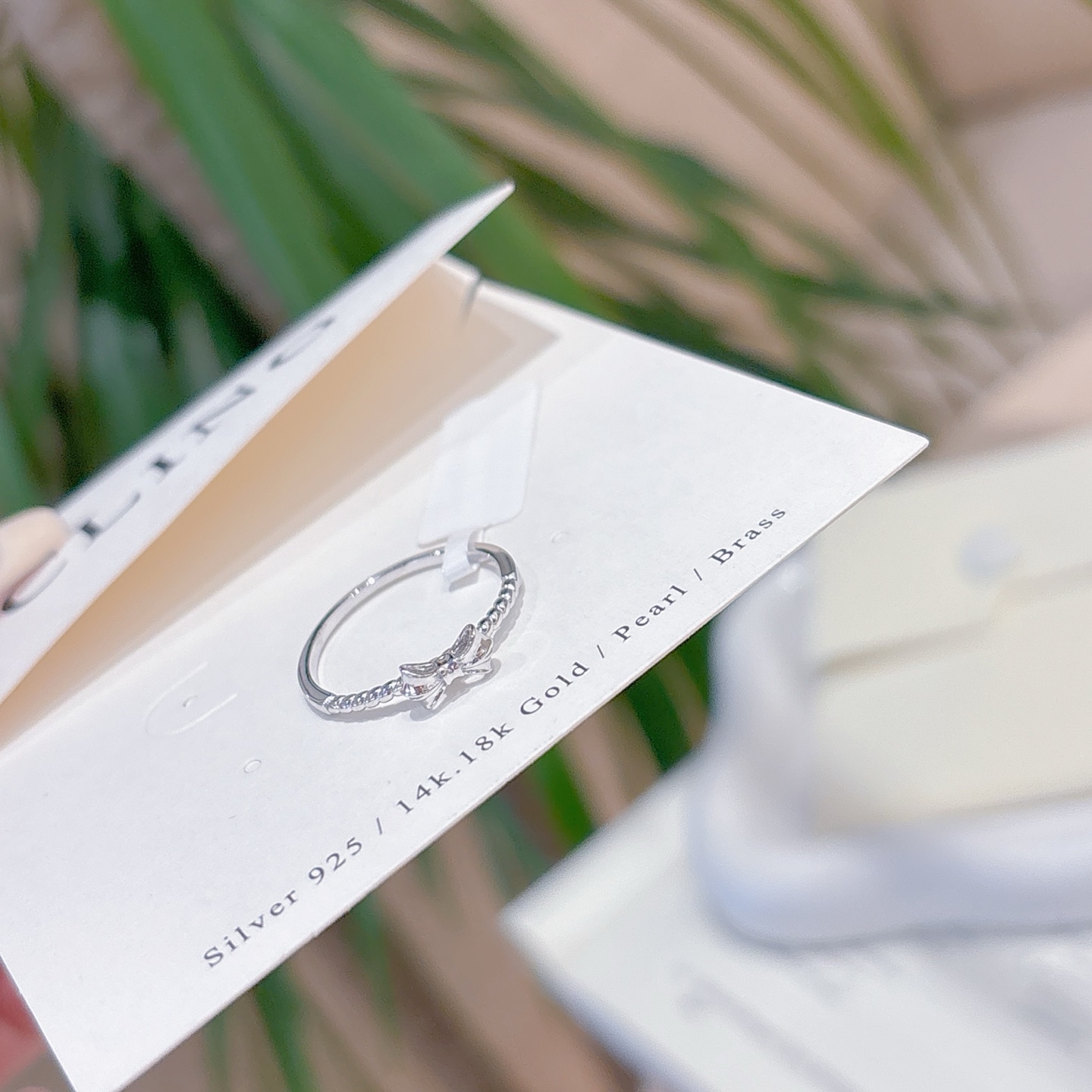 Low Allergy Silver Ring Gentle Father's Day Silver