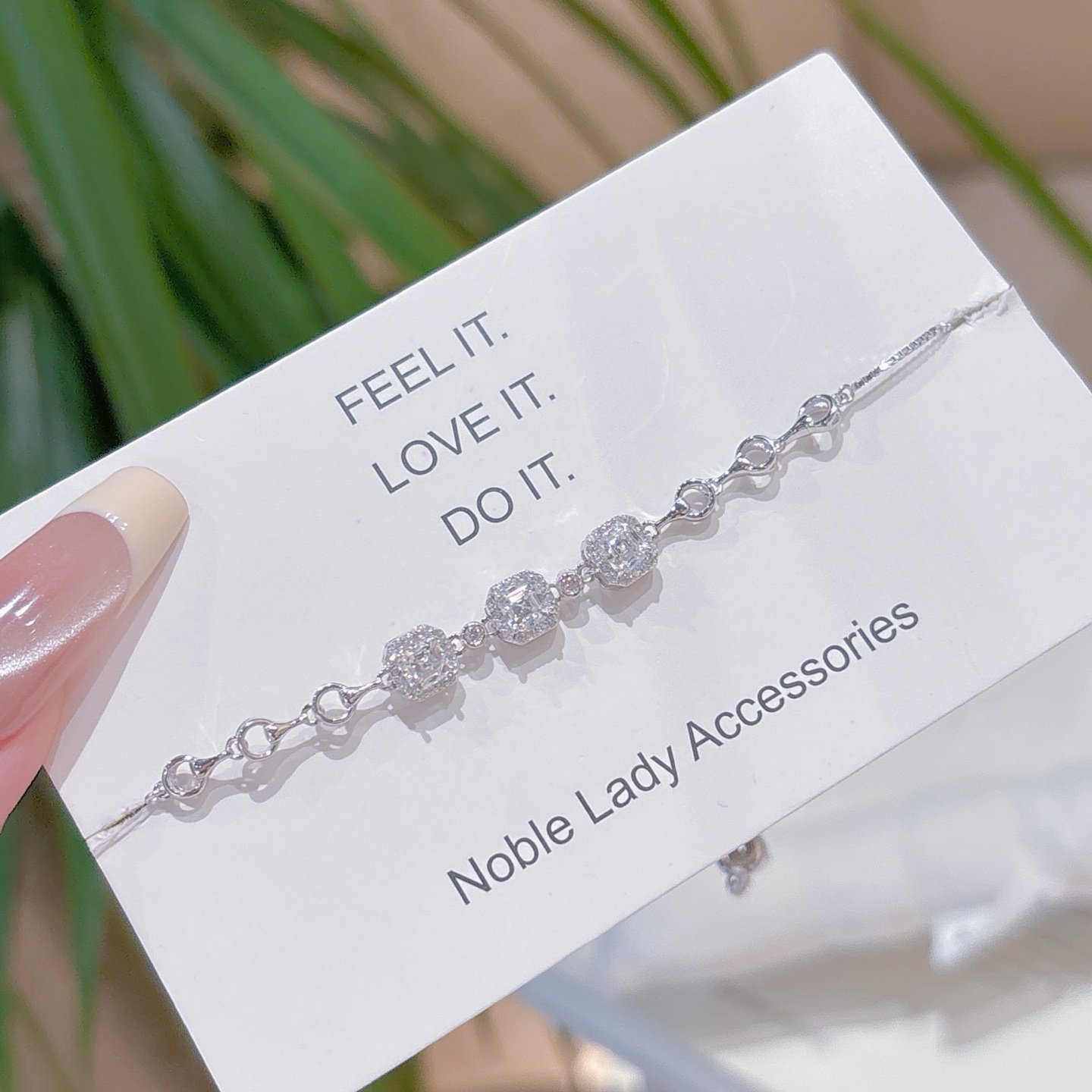 Nickel Free Silver Moissanite Bracelet Precision Travel Silver