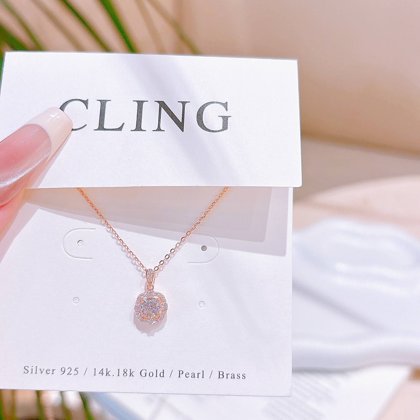 Low Allergy Silver Necklace Forest Anniversary Silver