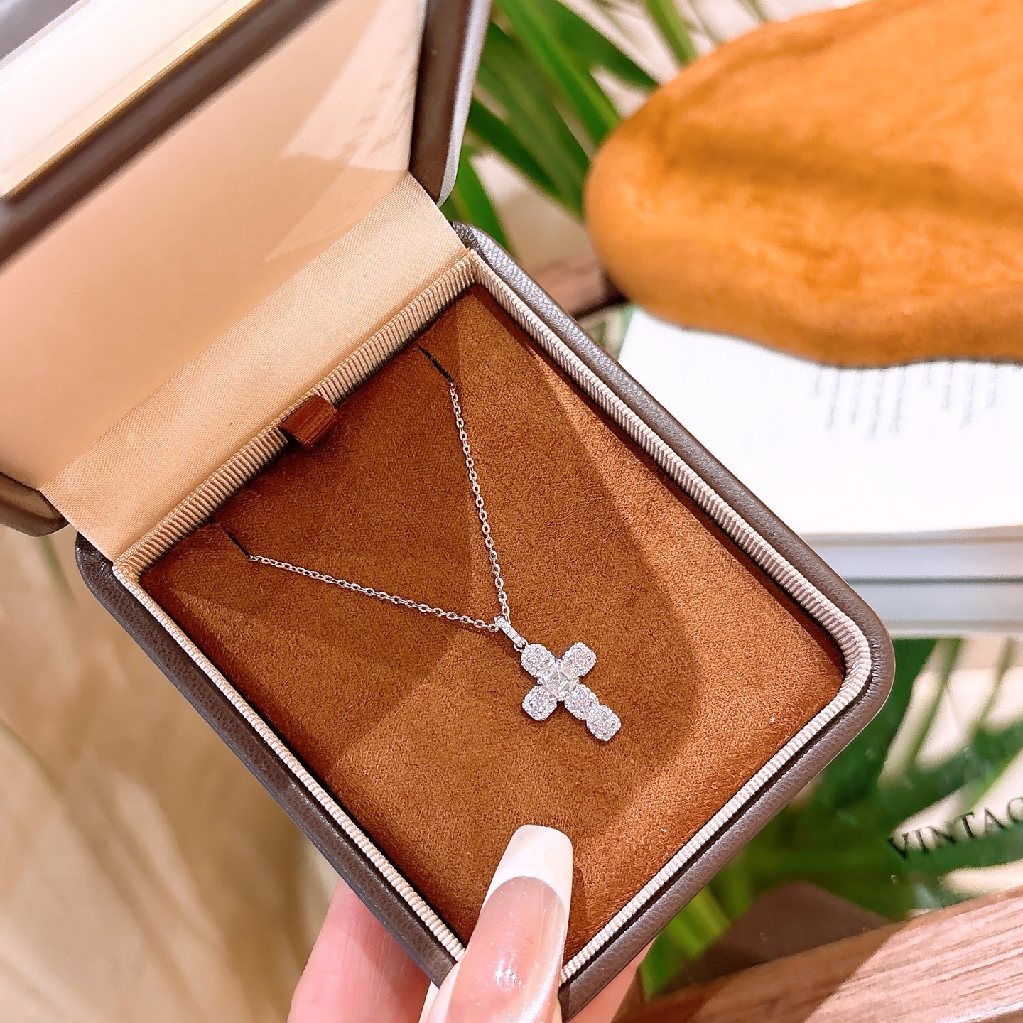 925 Silver Moissanite Necklace Light Luxury New Year Silver