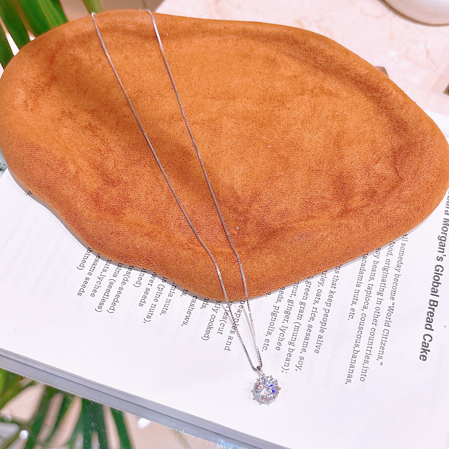 Low Allergy Silver Moissanite Necklace Dainty Workplace Gold