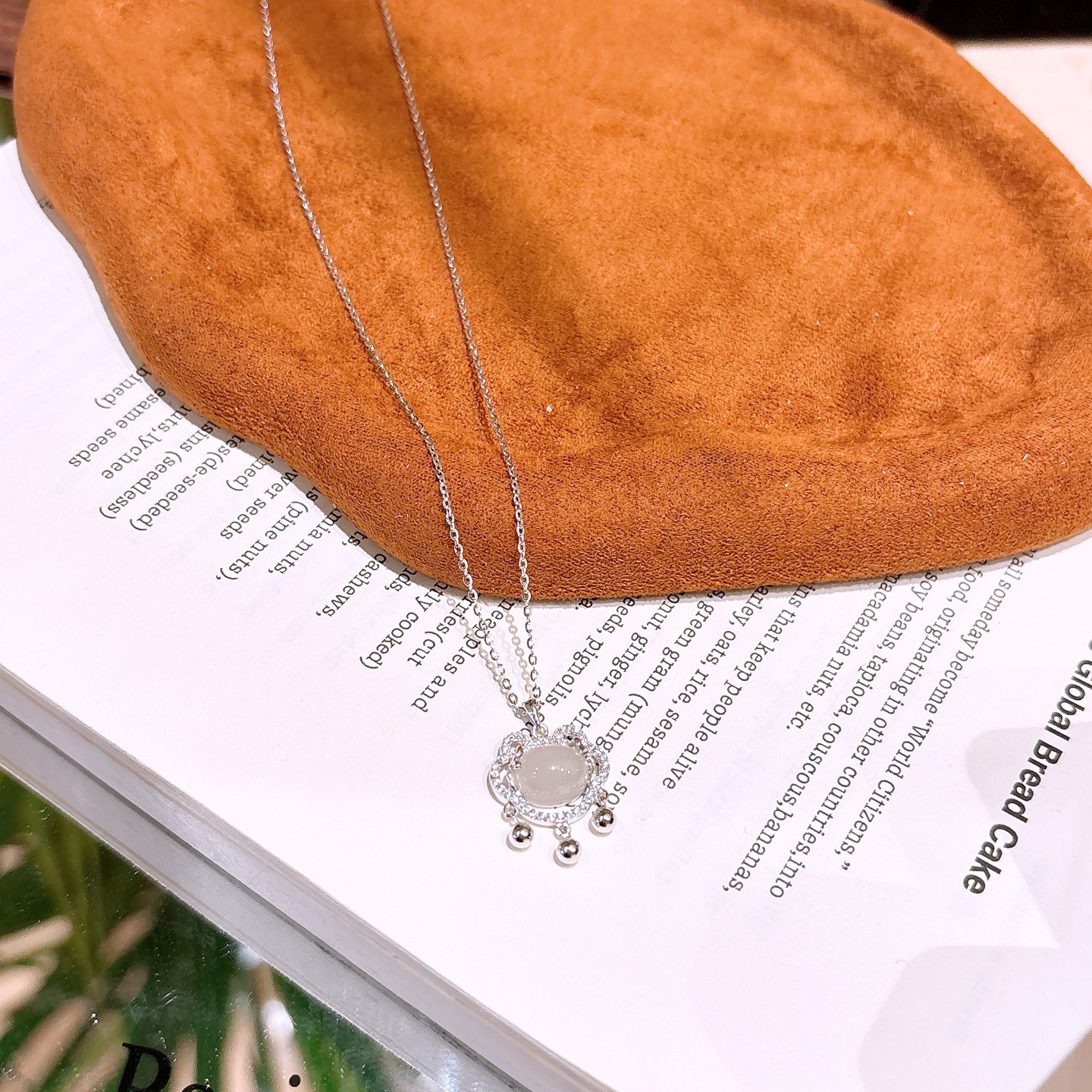 925 Silver Hetian Jade Necklace Delicate Proposal Silver