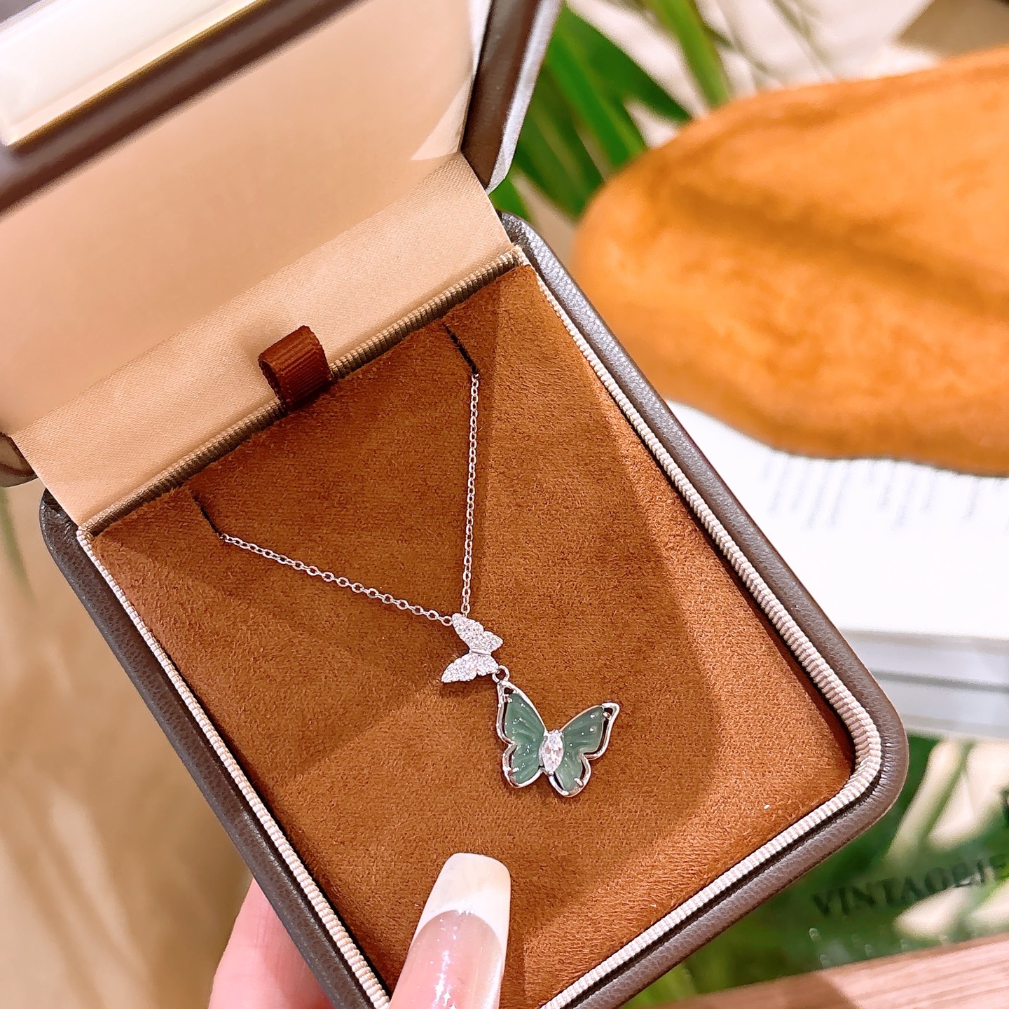 Solid Silver Jadeite Necklace Ethereal Teacher's Day Silver