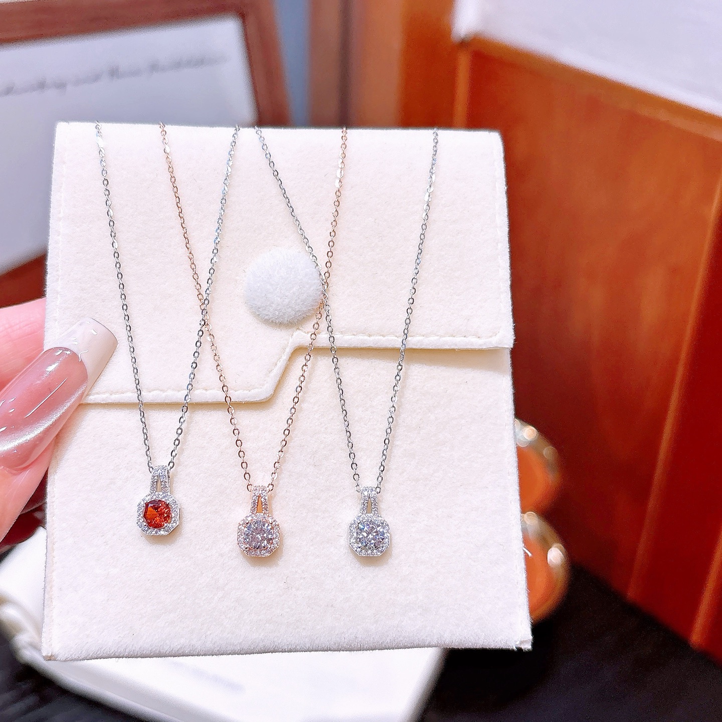 925 Silver Necklace Elegant Proposal Gold