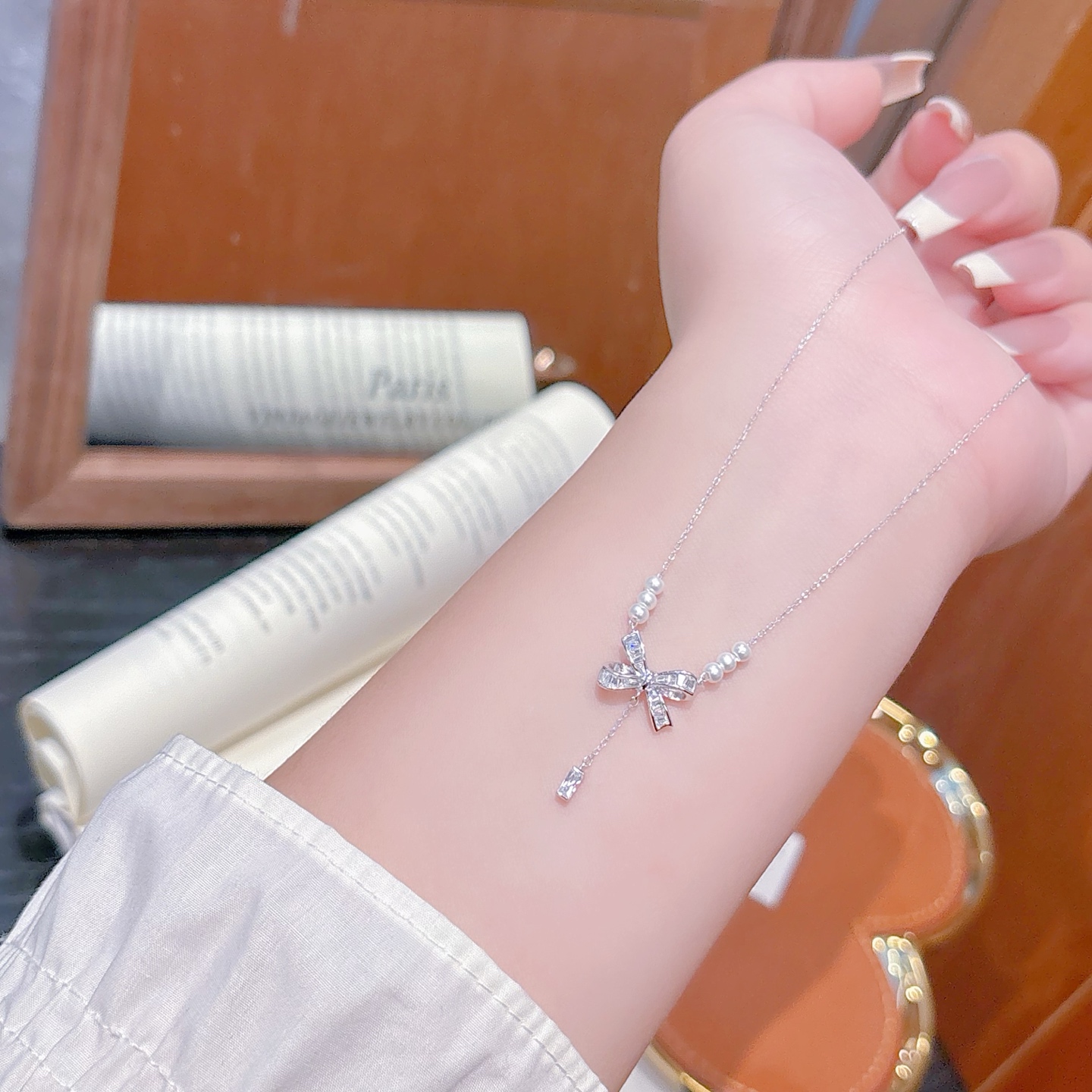 S925 Sterling Silver Necklace Soft Engagement Silver