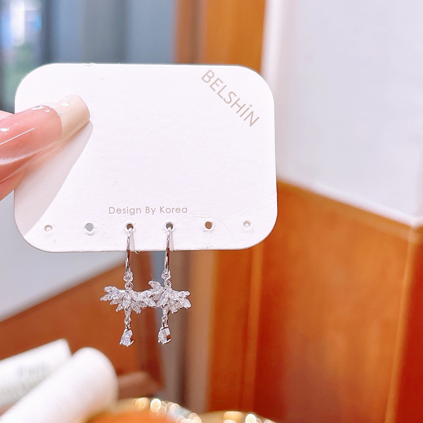 Hypoallergenes Silber Ohrhänger & Fadenohrringe Verspielt Reise Gold