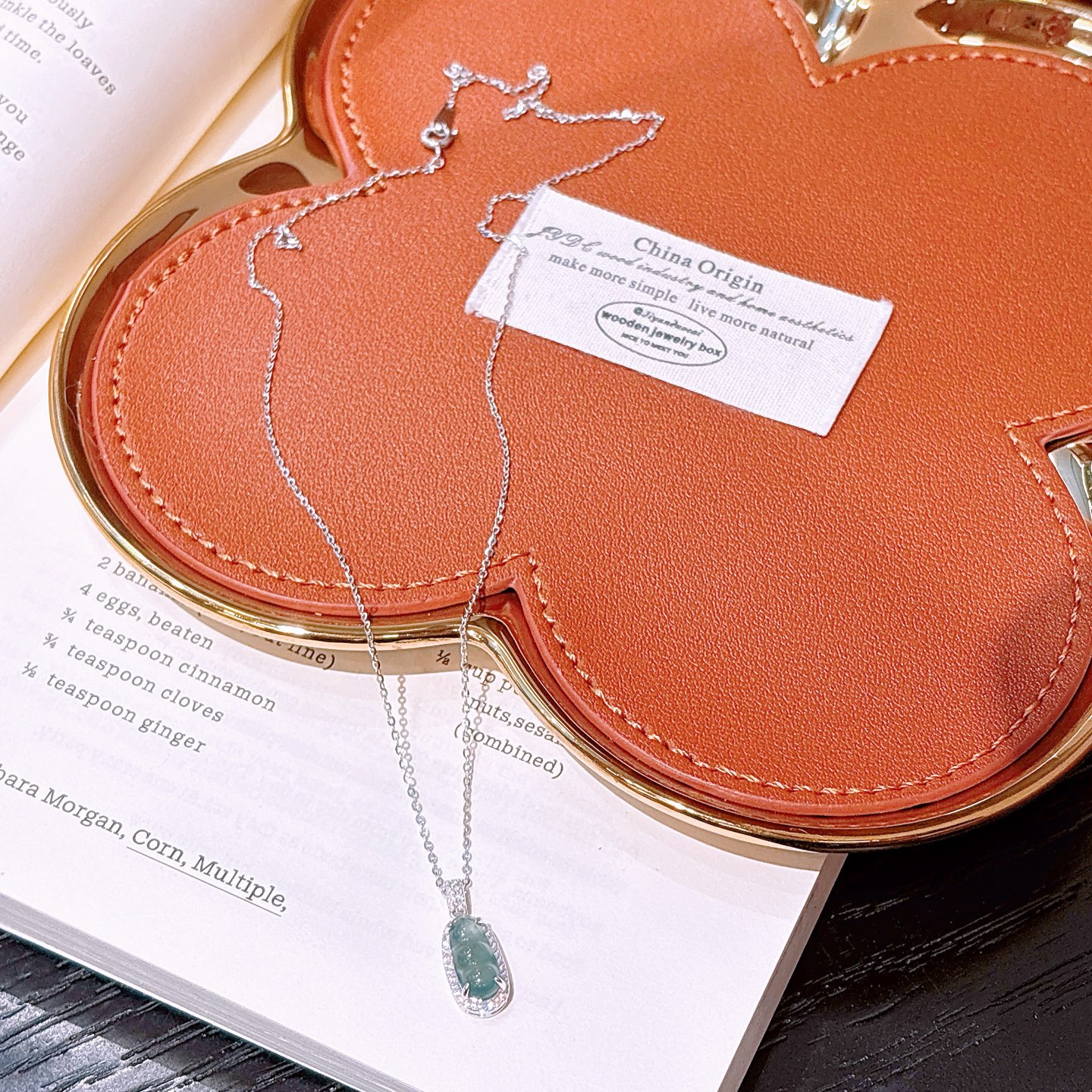 High Polish Silver Jadeite Necklace Precision Travel Gold