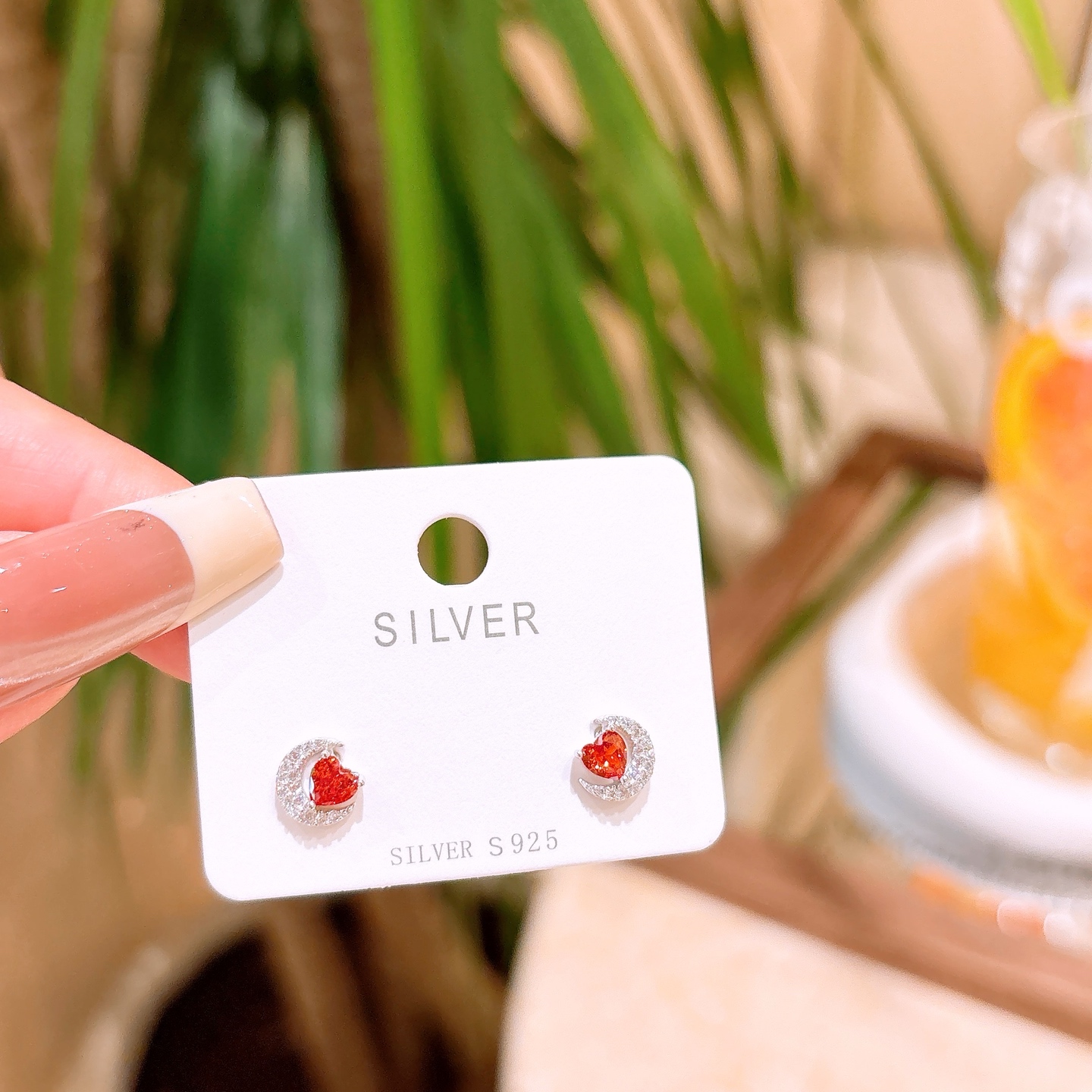 High Polish Silver Earrings Artistic Graduation Gold