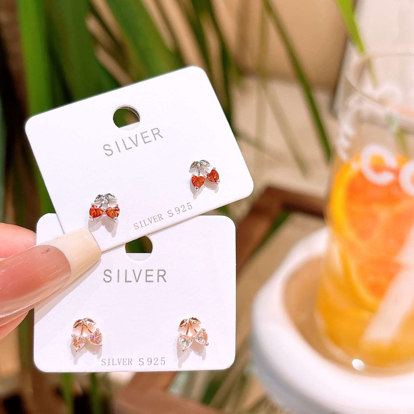 Fine Silver Earrings Unique Annual Party Gold