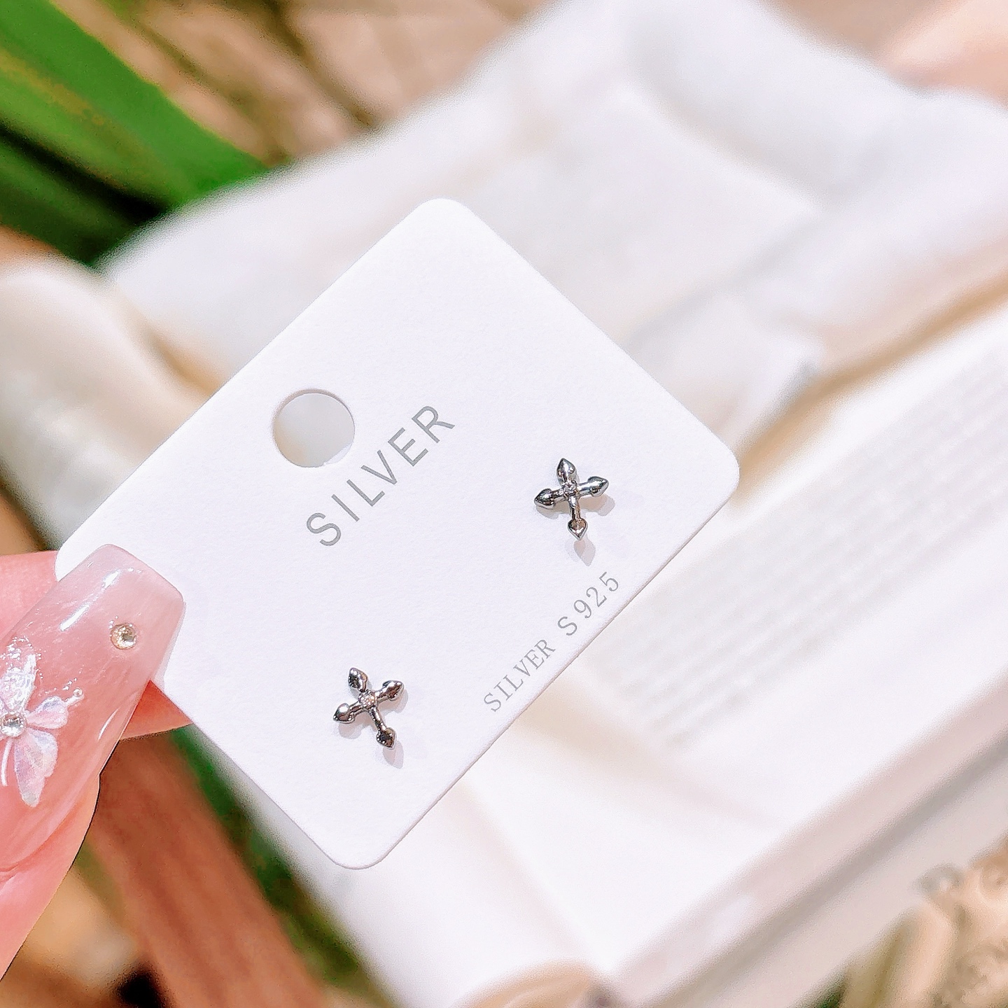 Low Allergy Silver Earrings Intellectual Confession Gold