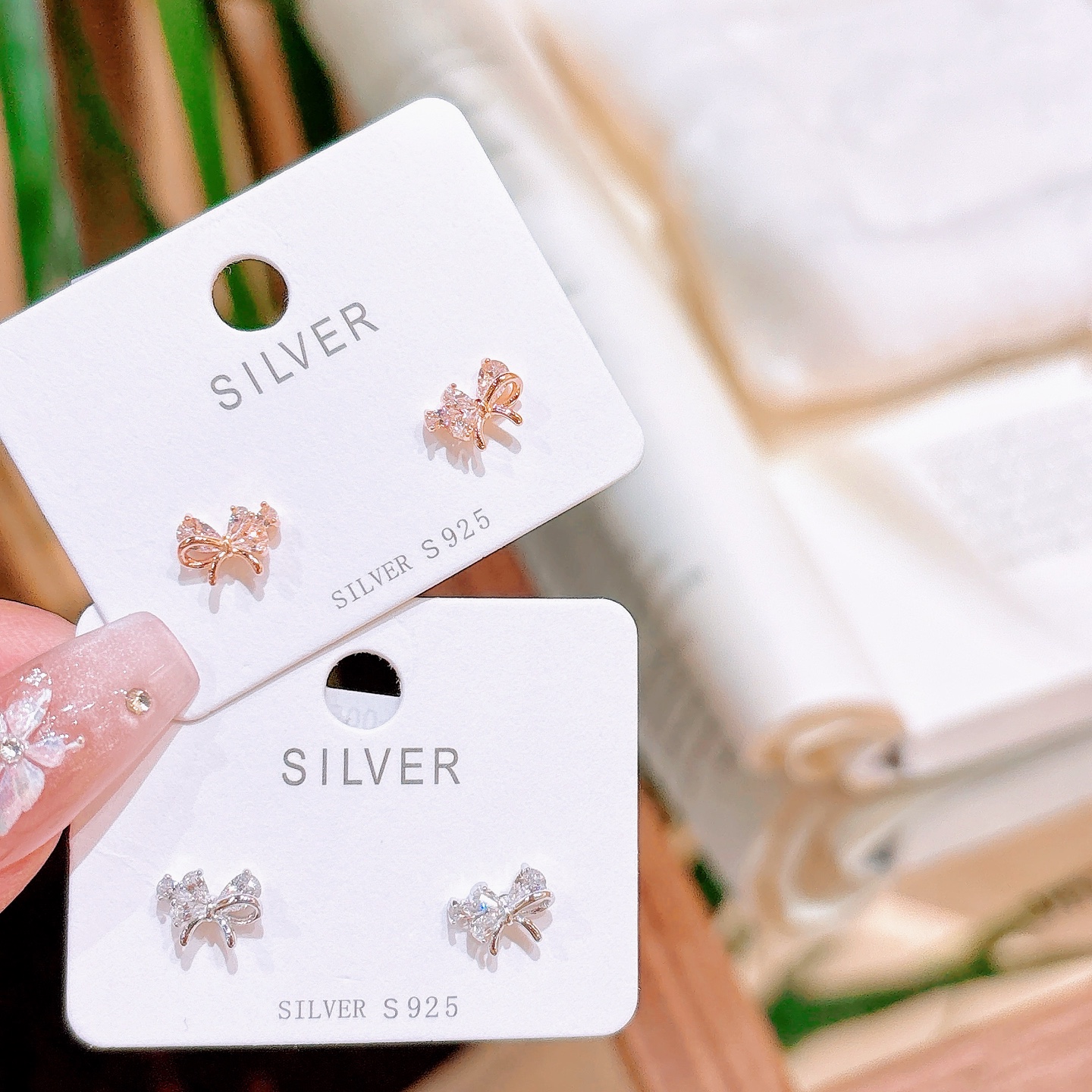 Solid Silver Earrings Dainty Graduation Silver