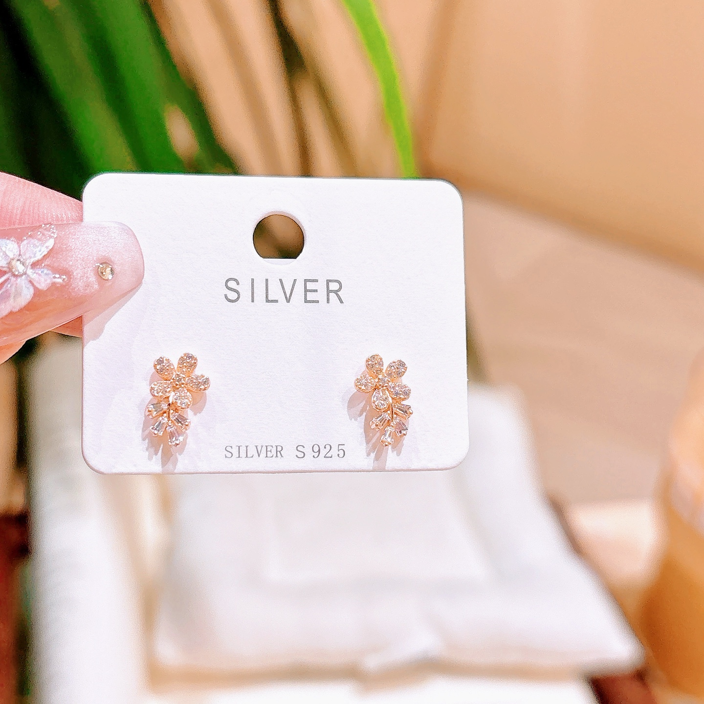 Low Allergy Silver Earrings Forest Confession Gold